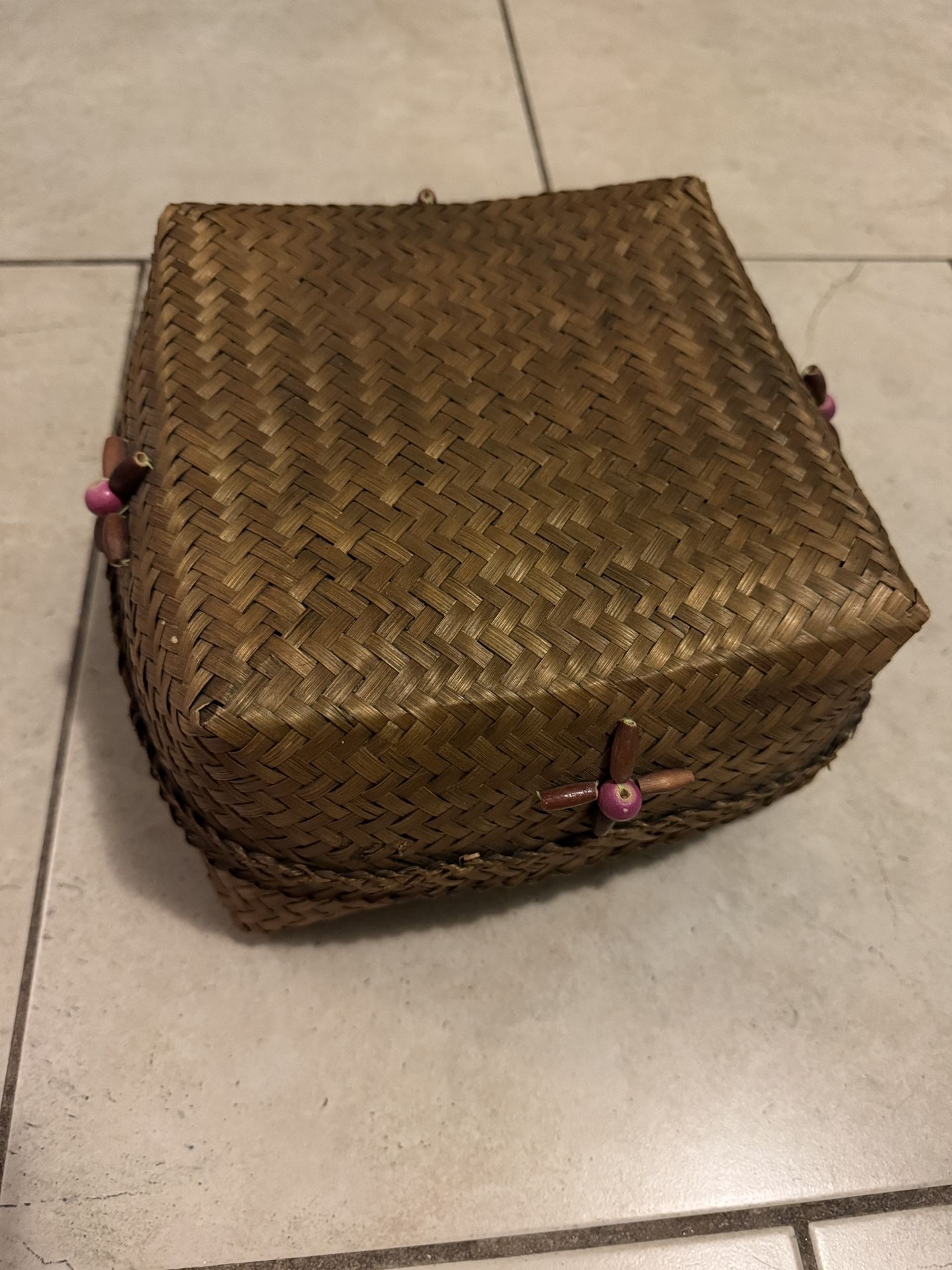 Woven Basket with Lid - photo 2