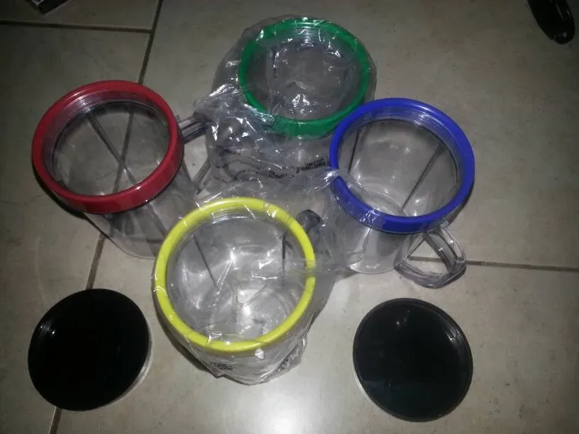 New Magic Bullet Blender Cups With Coloured Rims And 2 Option... - photo 3