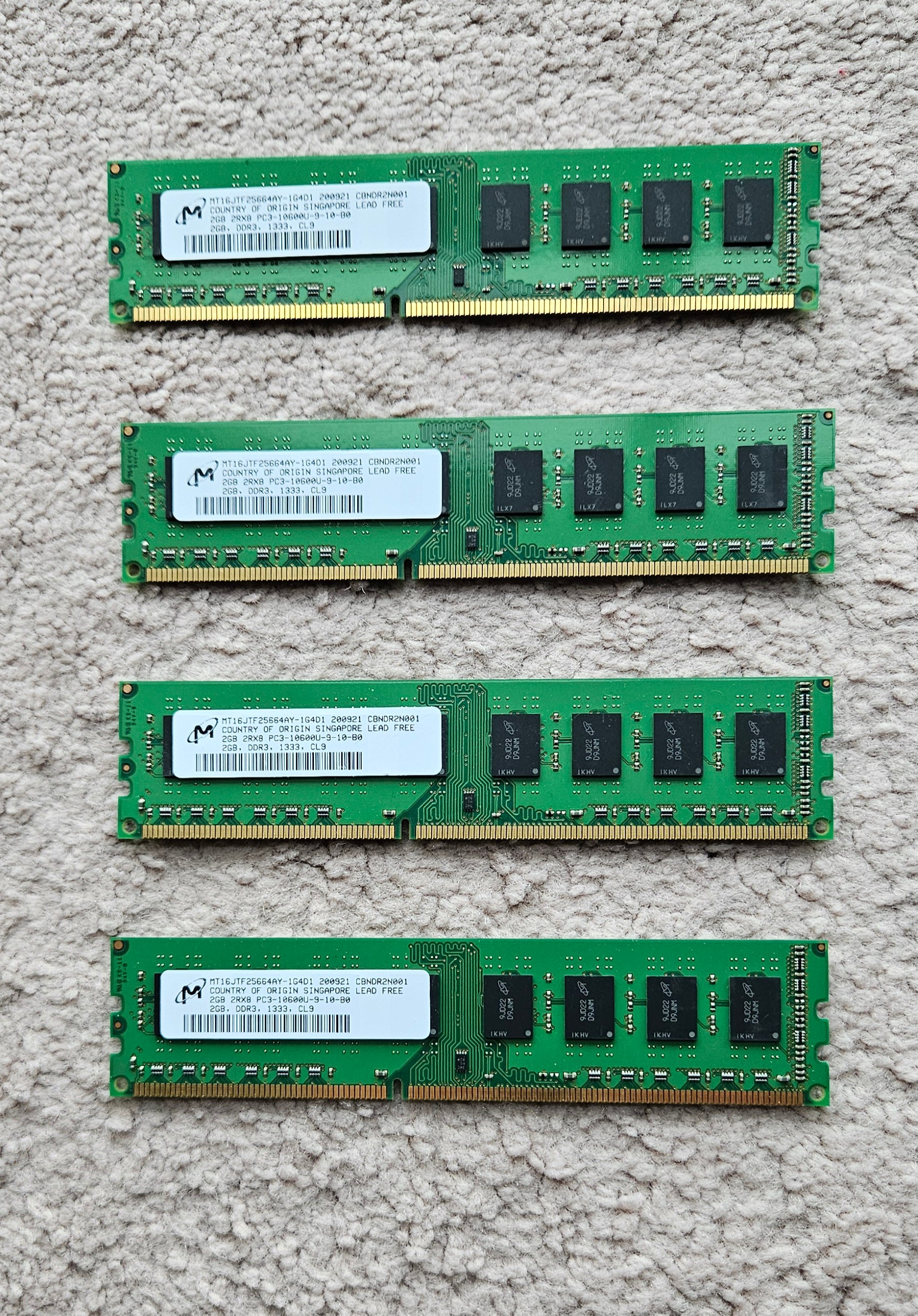 MICRON 8GB (4 X 2GB) SUPER FAST MEMORY