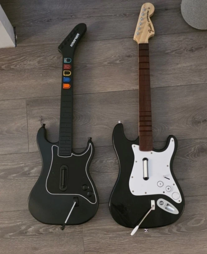 Fender Stratocaster Guitar + Kramer Striker Guitar