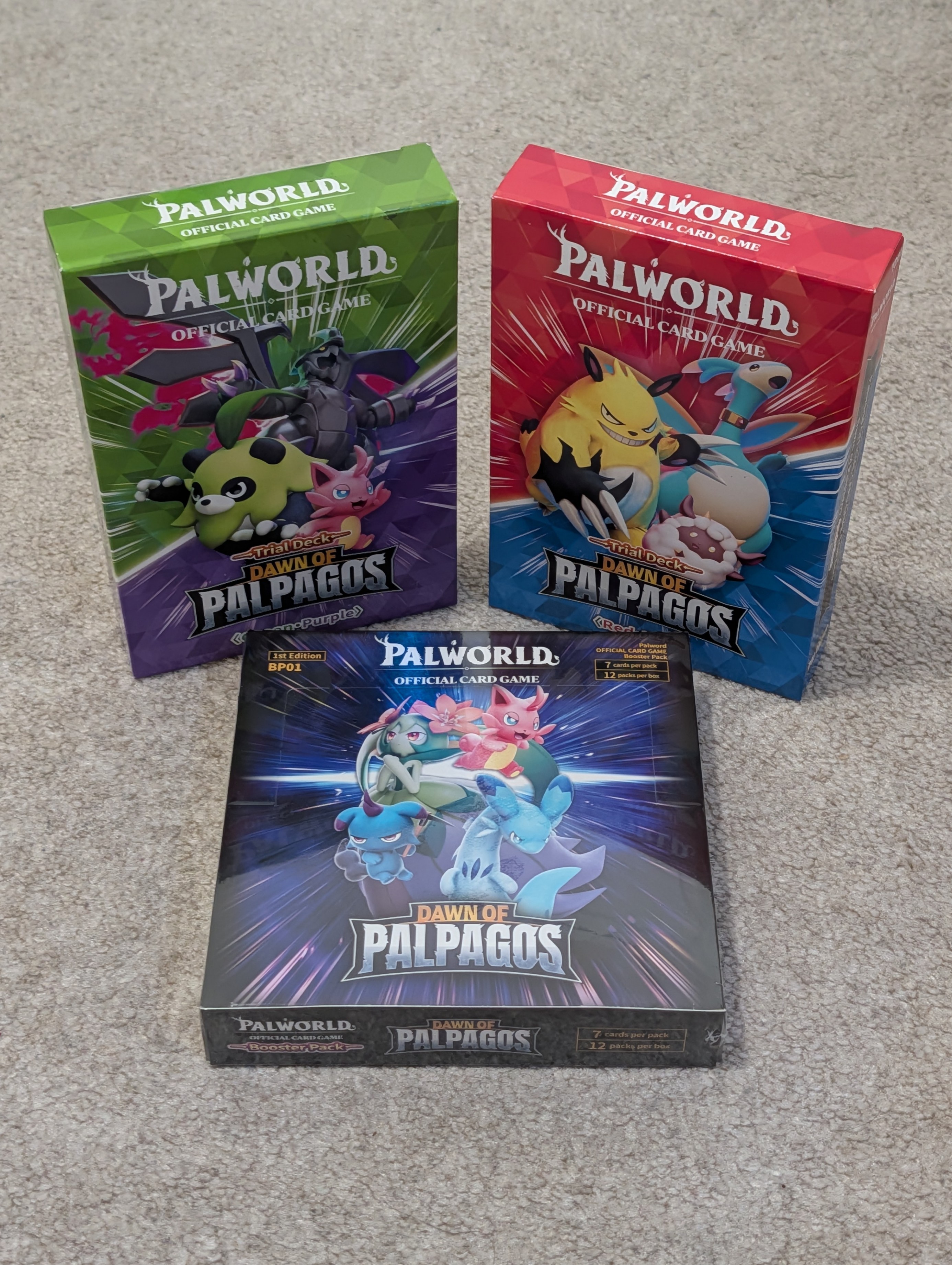 Palworld TCG Booster Box & 2 Trial Decks COMBO