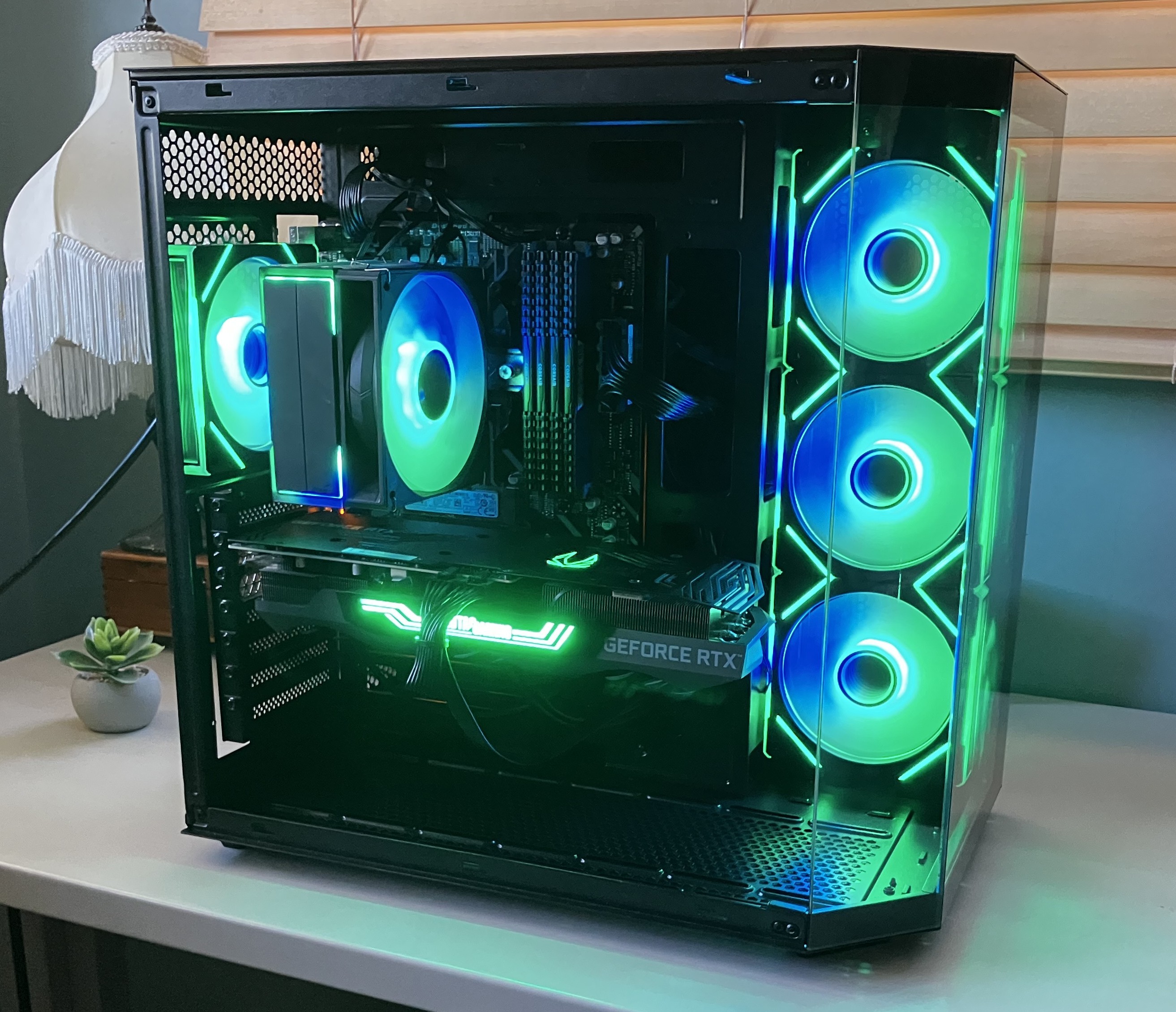 Clean All Black RTX 3070 Ti Gaming PC - photo 4