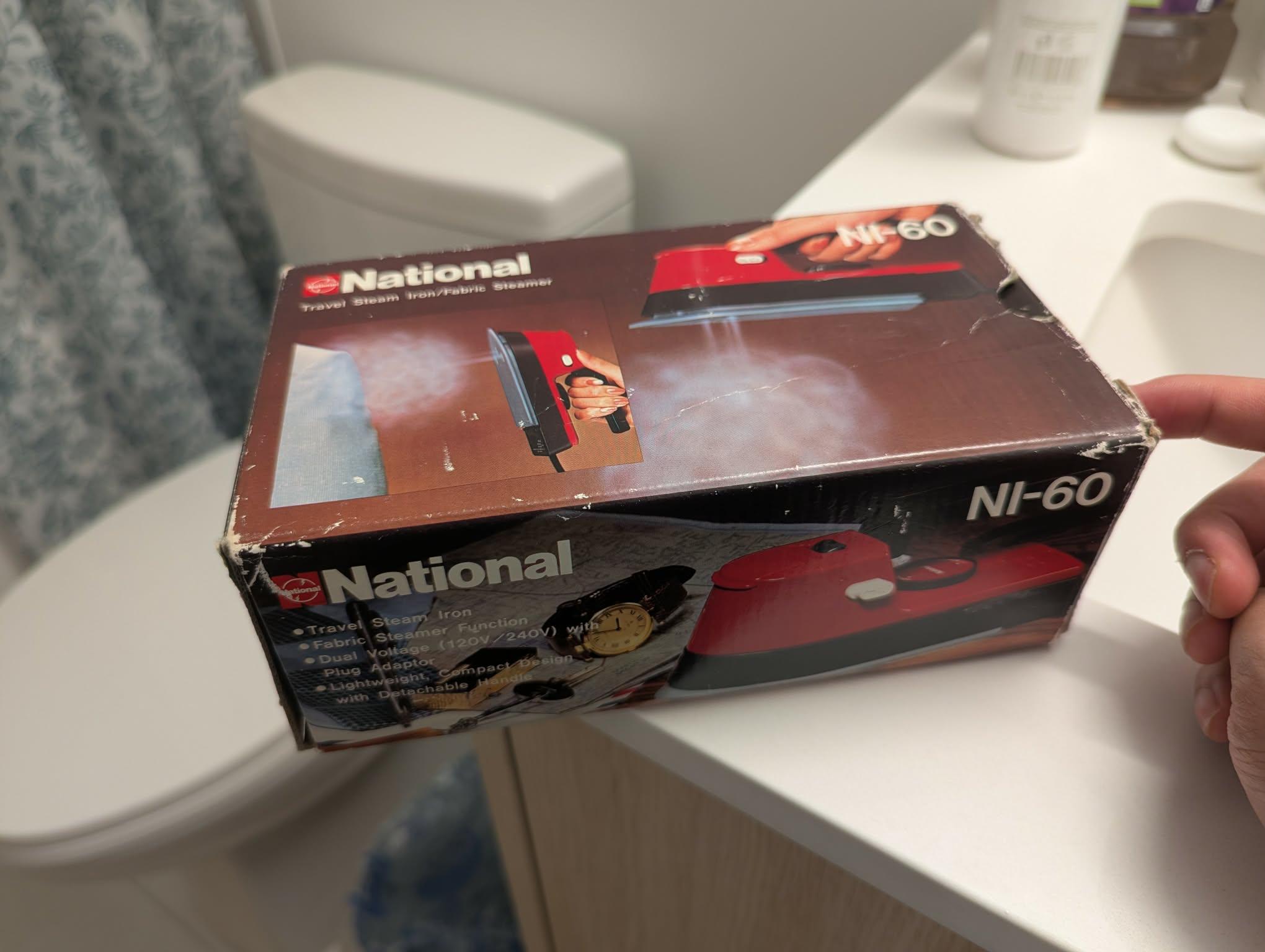 Vintage travel steam iron (National NI-60) - photo 4