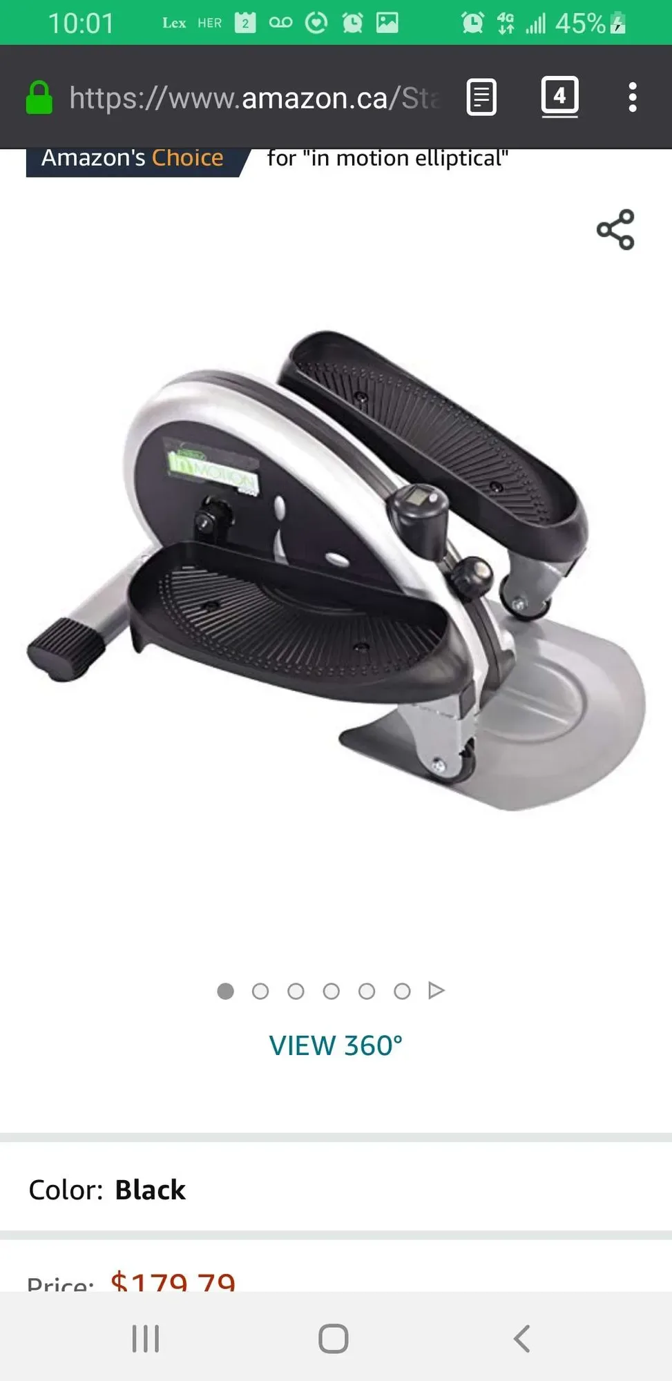 Compact Elliptical Trainer Machine Exercise standing or sitting - photo 2