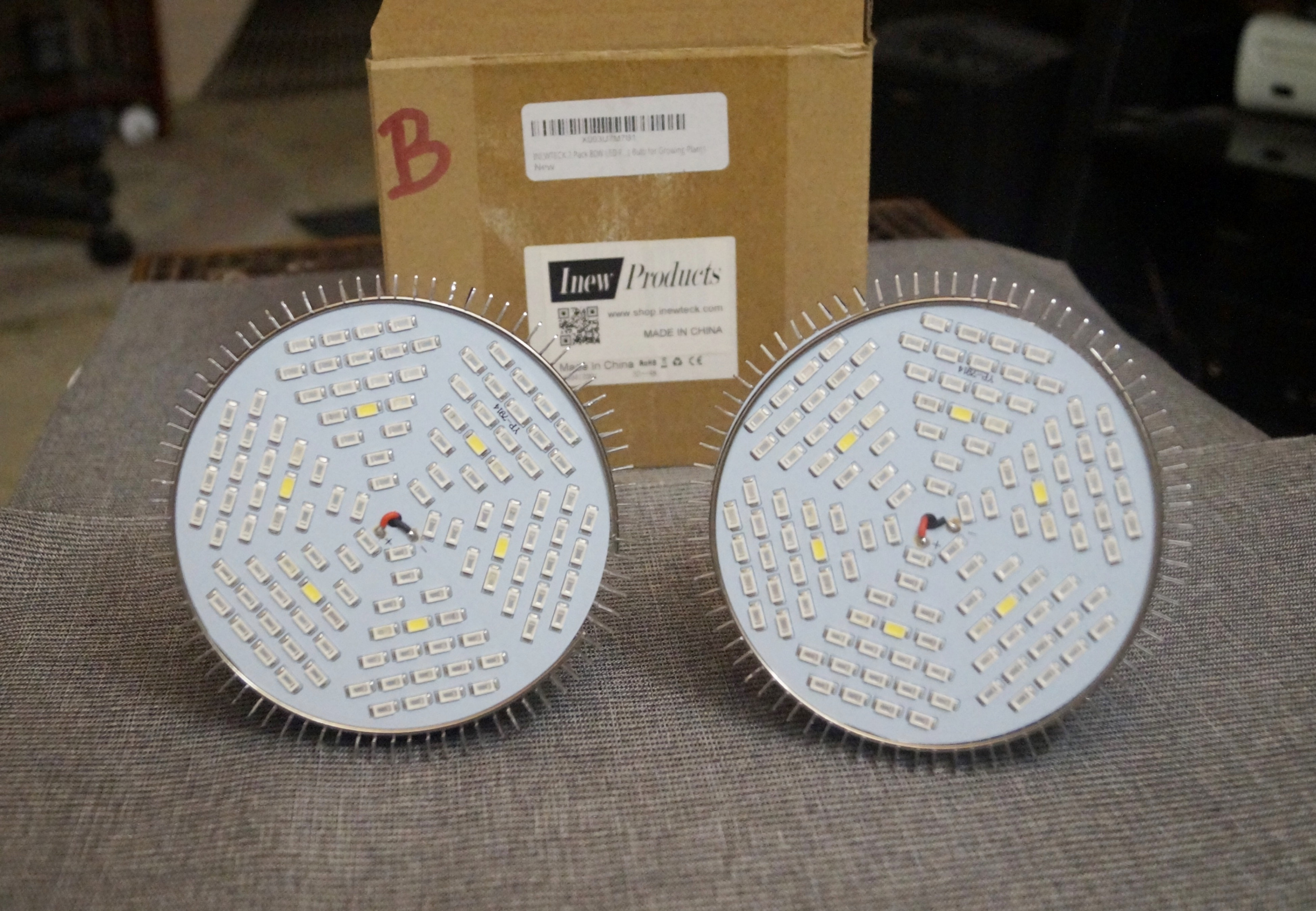 INEWTECK LED Full Spectrum Grow Light Bulbs $30.00 for both !