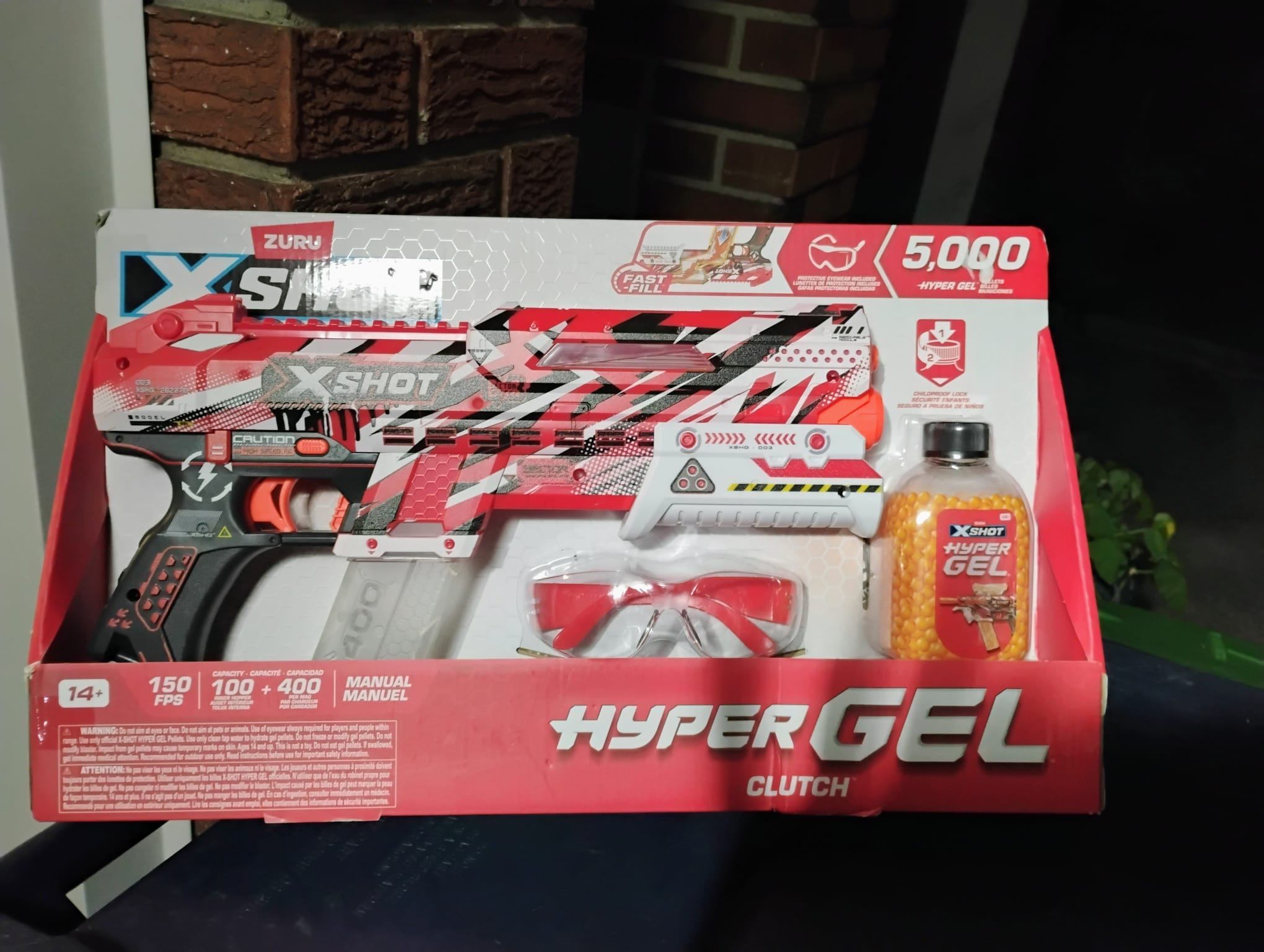 Zuru X-Shot Hyper Gel Clutch Blaster BNIB