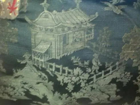 Huge Asian Motif Black Pattterned Comfy Pillow