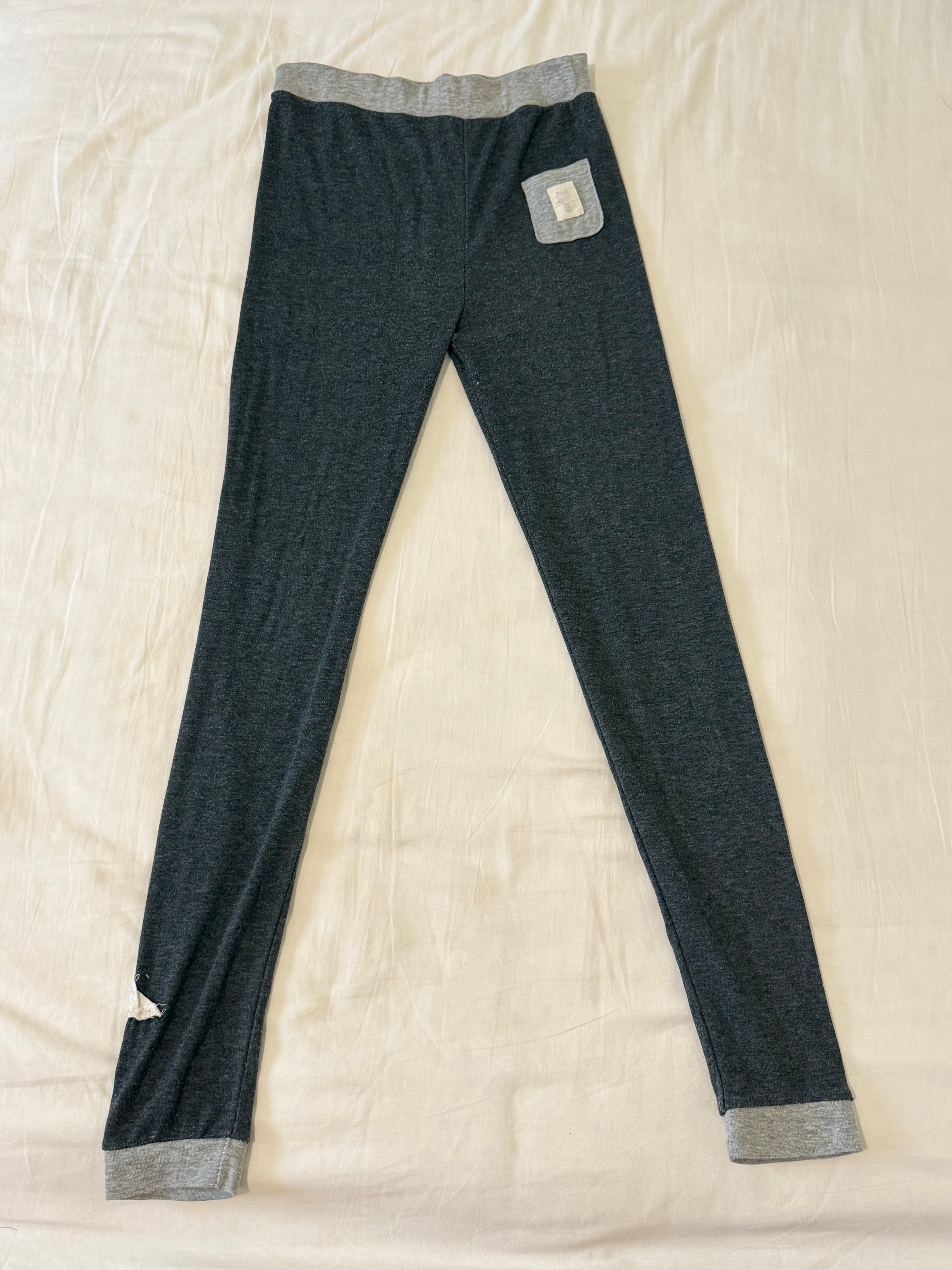 Women’s Charcoal Grey Contrast Waist Leggings - photo 2