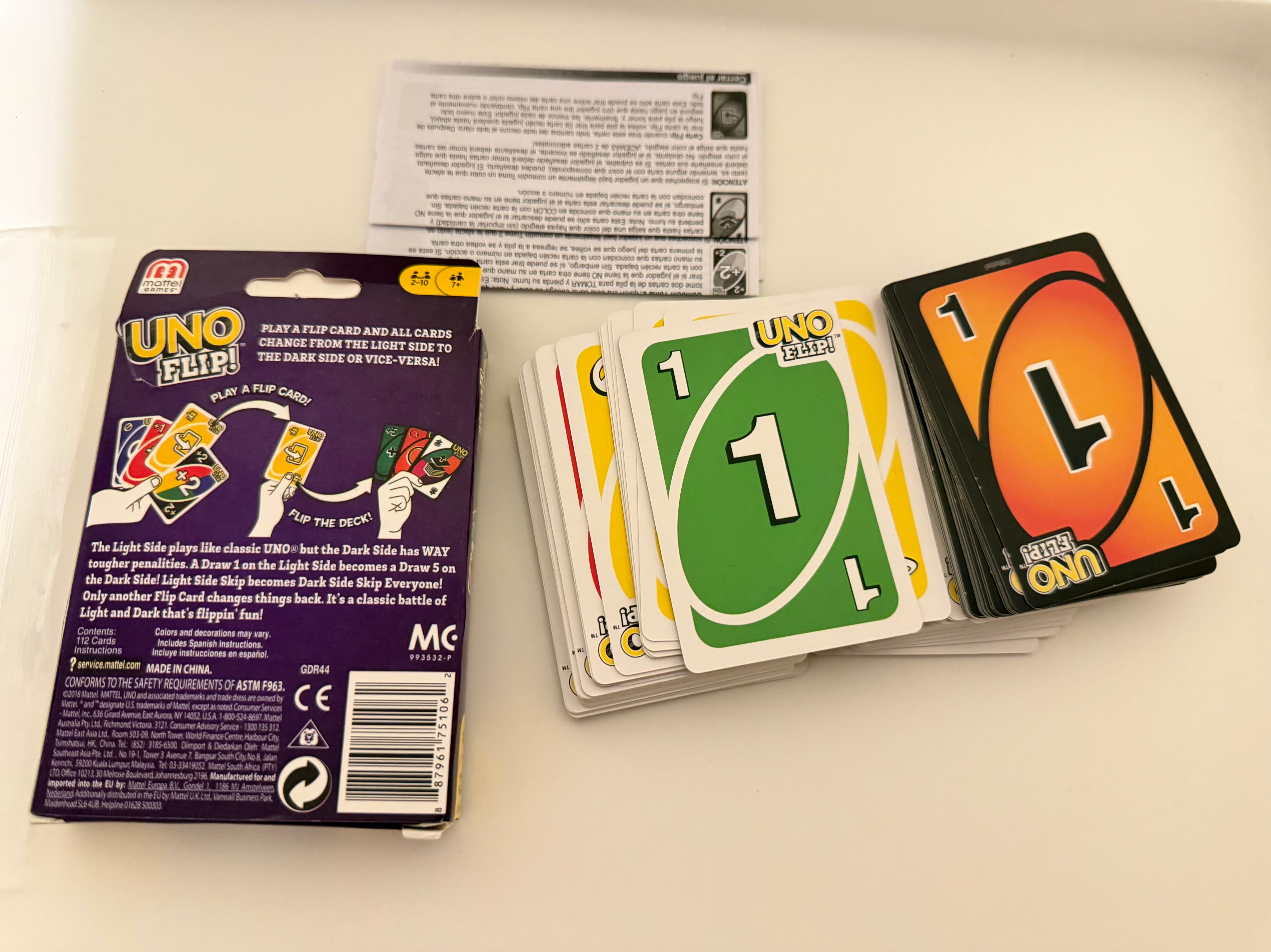 UNO Flip! Card Game – Complete with Box & Instructions