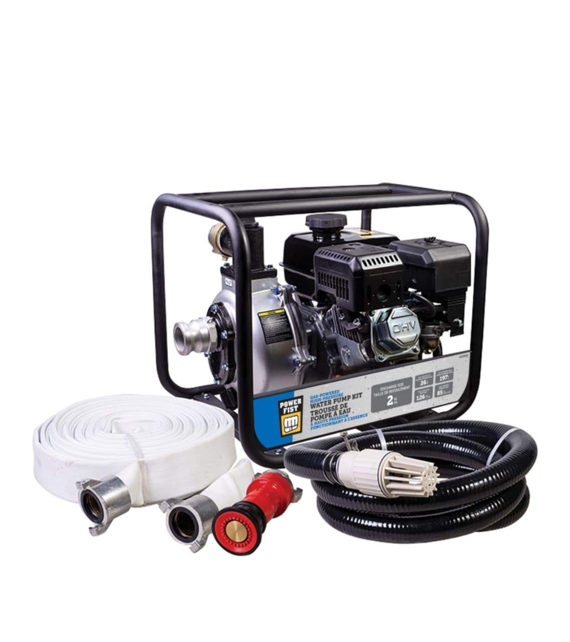 2-Inch Gas High-Pressure Pump with Fire Kit - photo 4