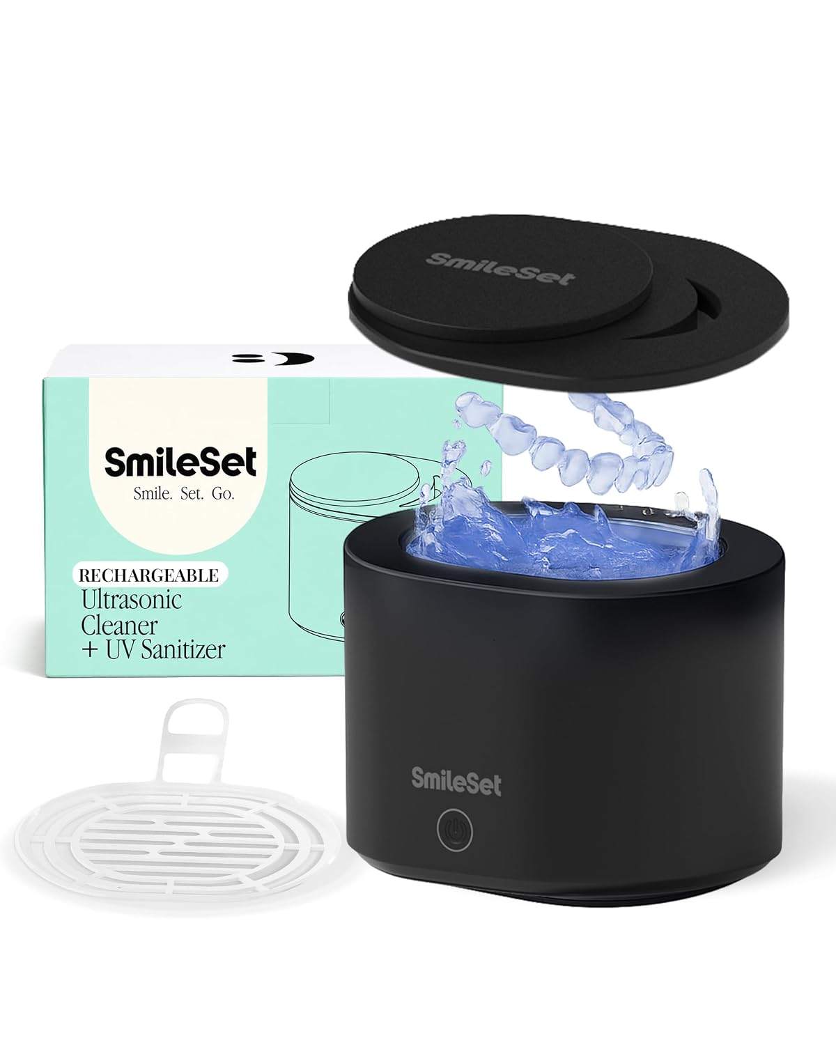 NEW~ Ultrasonic Retainer Cleaner with UV Sanitizer, Rechargeable