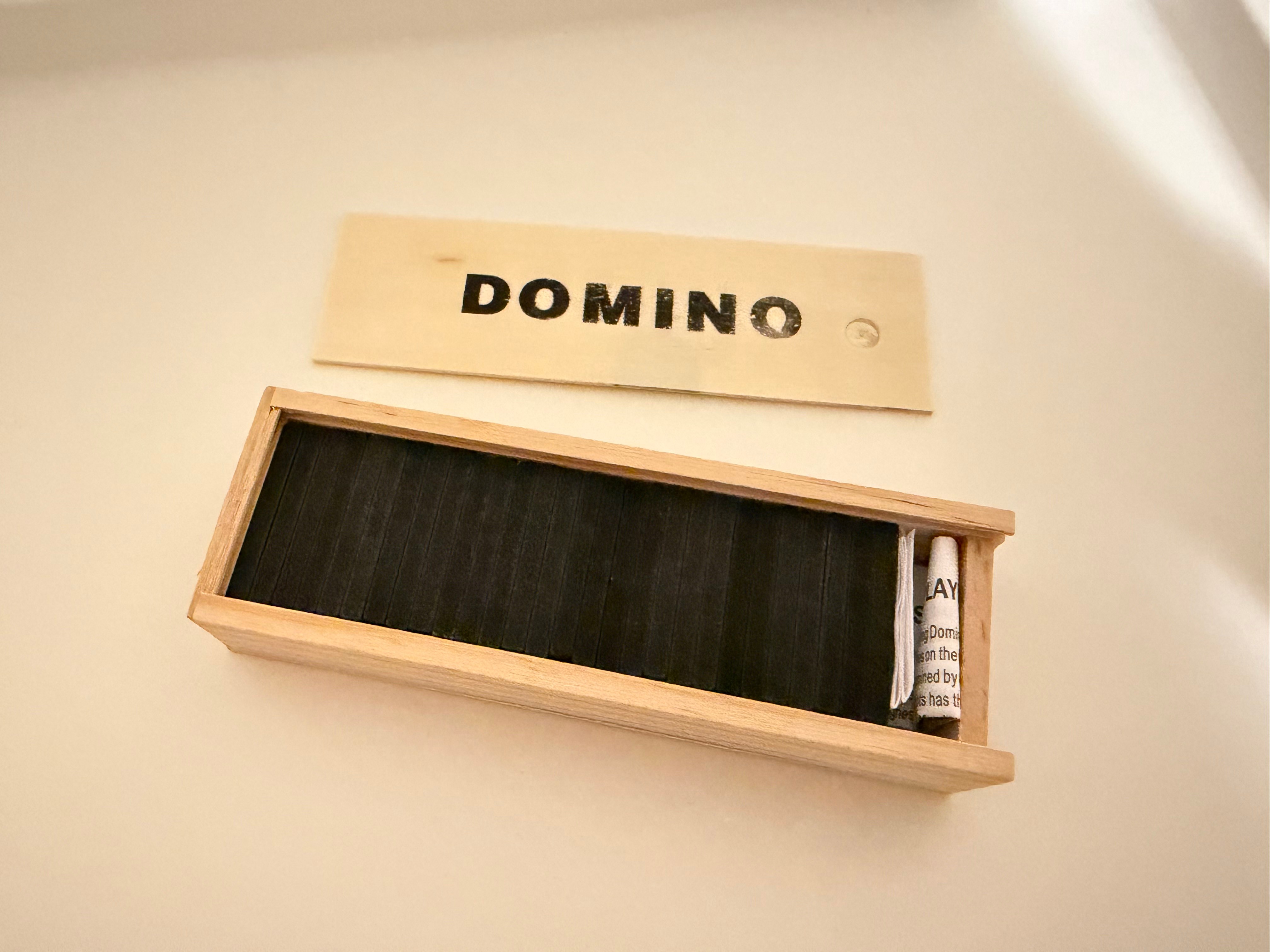 Wooden Domino Set – 28 Pieces with Wooden Box