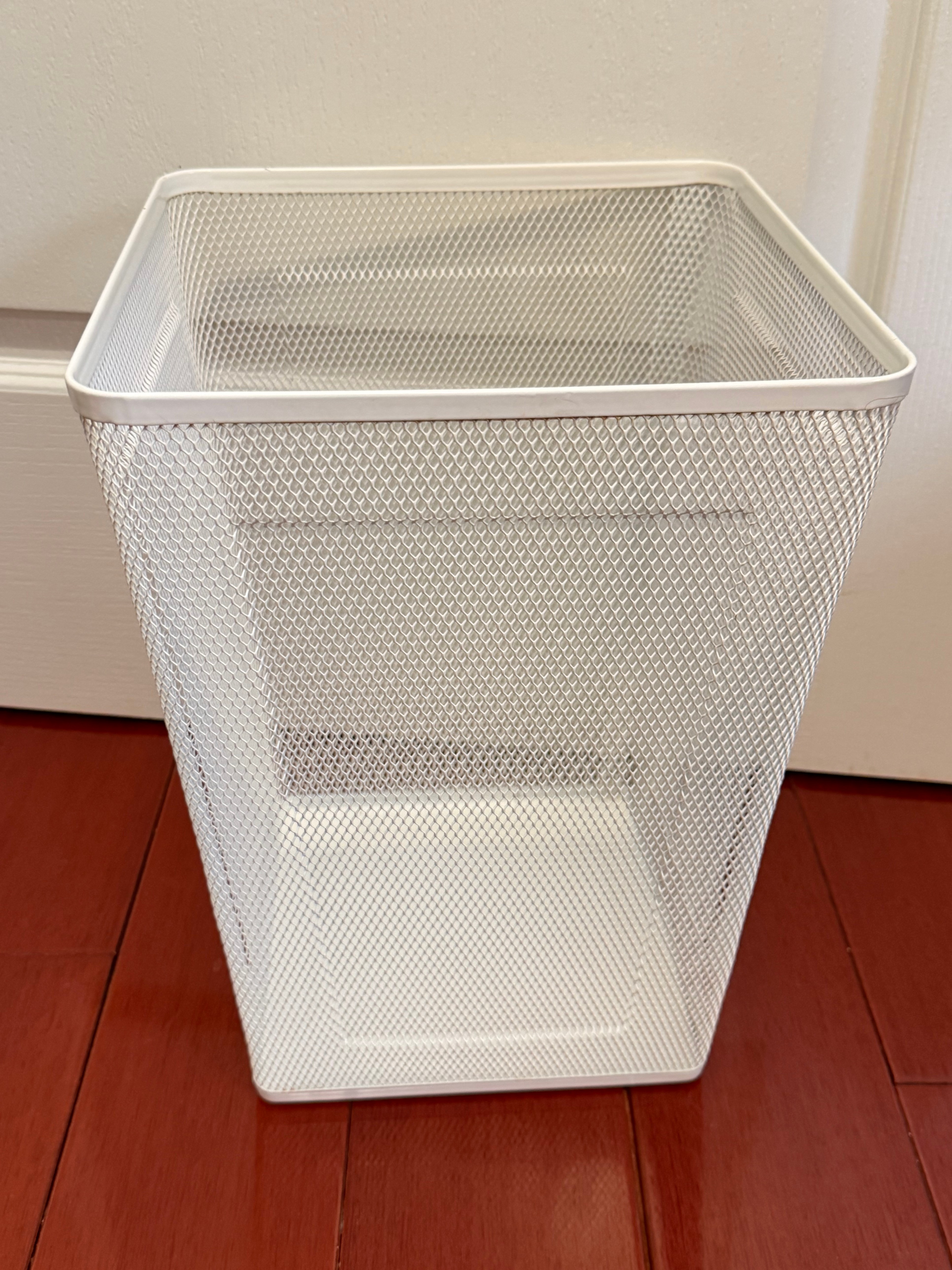 IKEA White Mesh Wastebasket / Trash Can - photo 2
