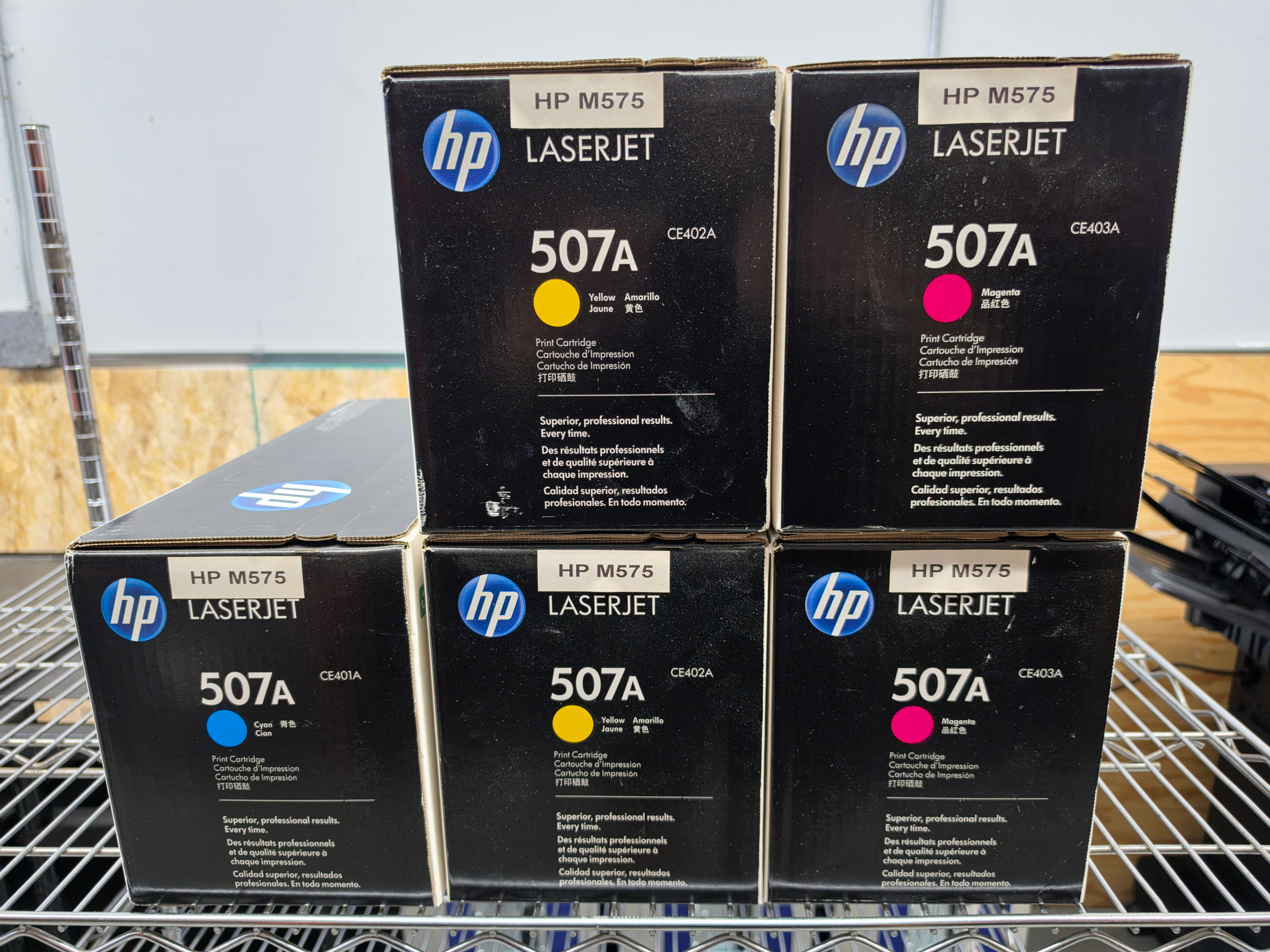 HP OEM C/Y/M Toner Cartridge for MFP M570/M575/M551. BNIB