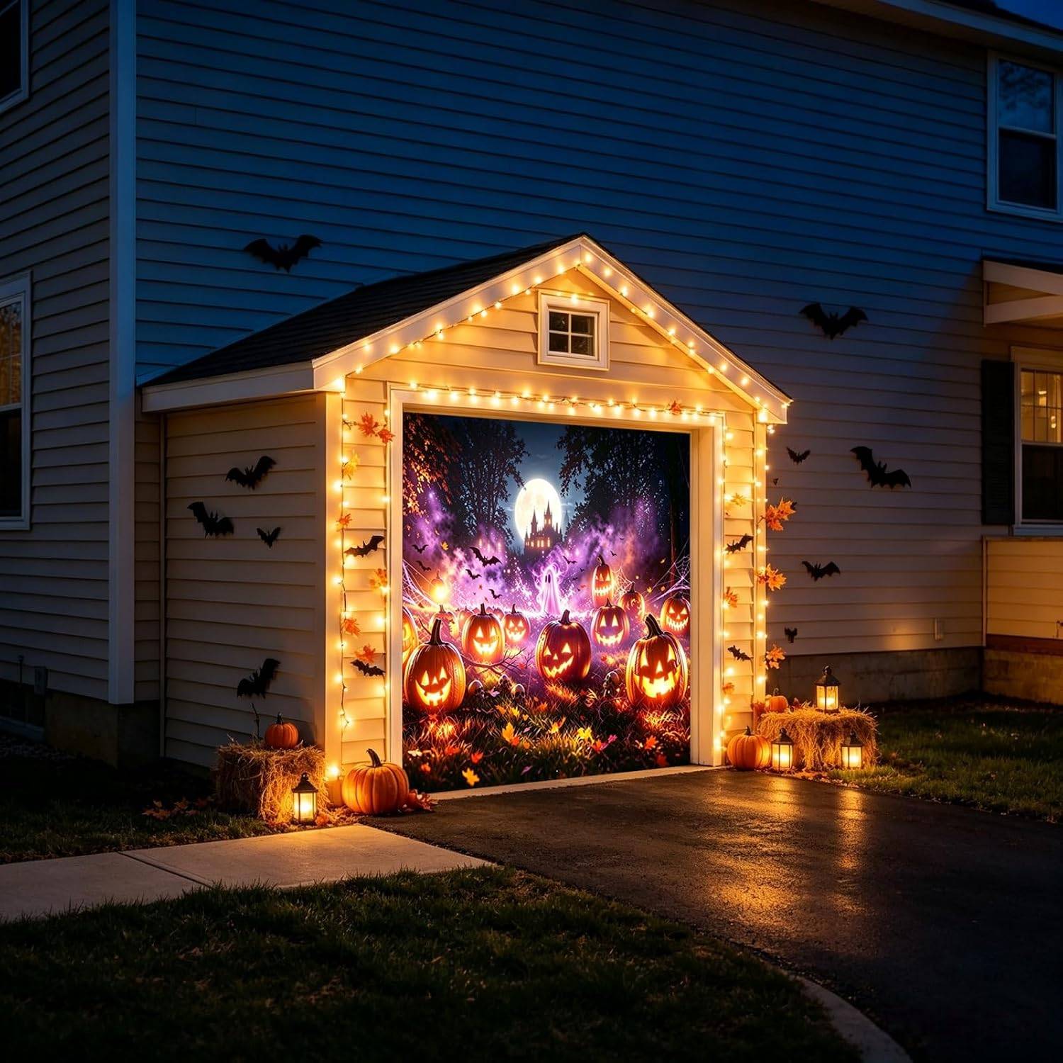 7x8 FT Halloween Garage Door Cover - photo 5