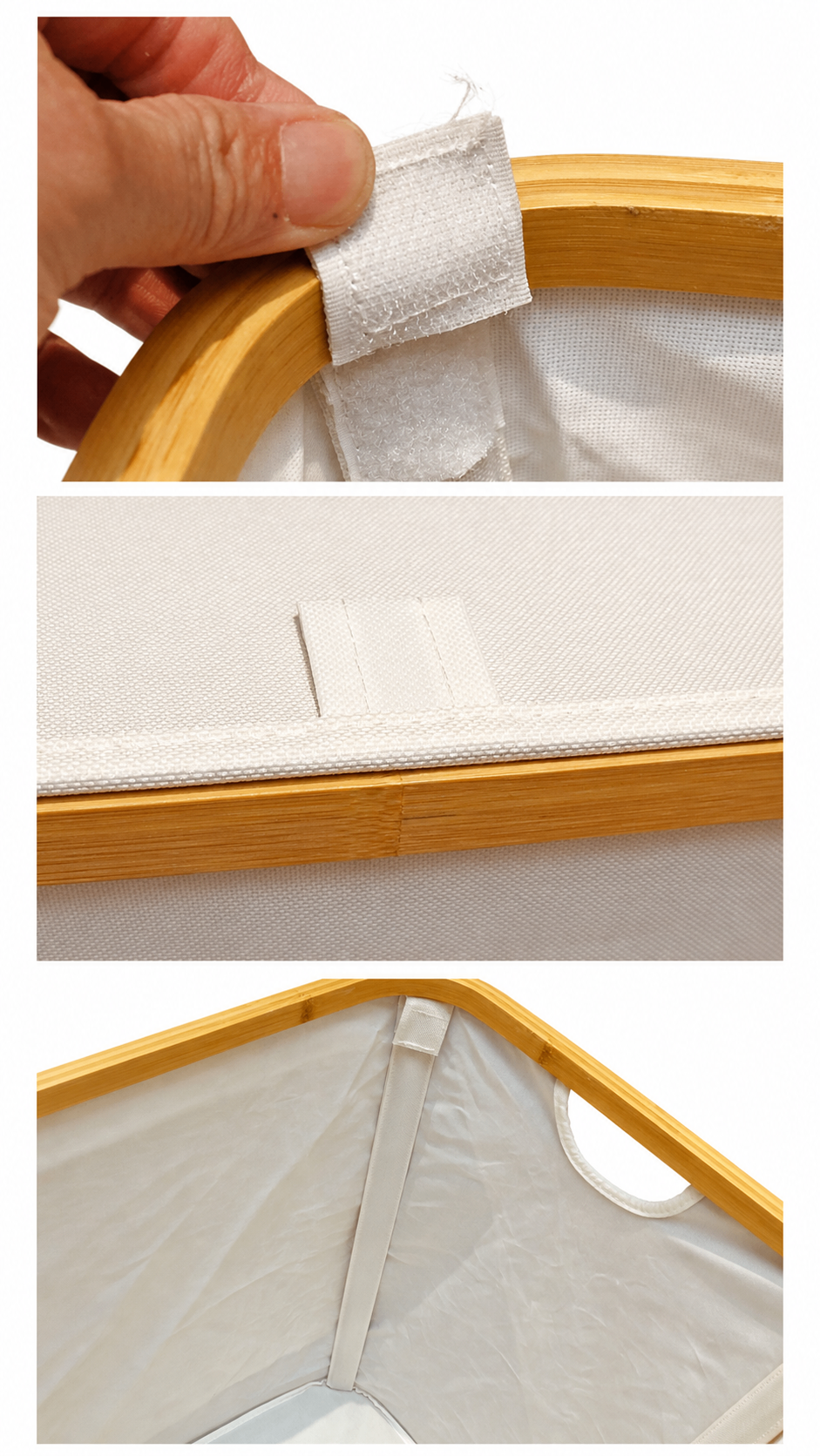 Moving Sale – Foldable Laundry Hamper with Lid & Bamboo Frame - photo 5