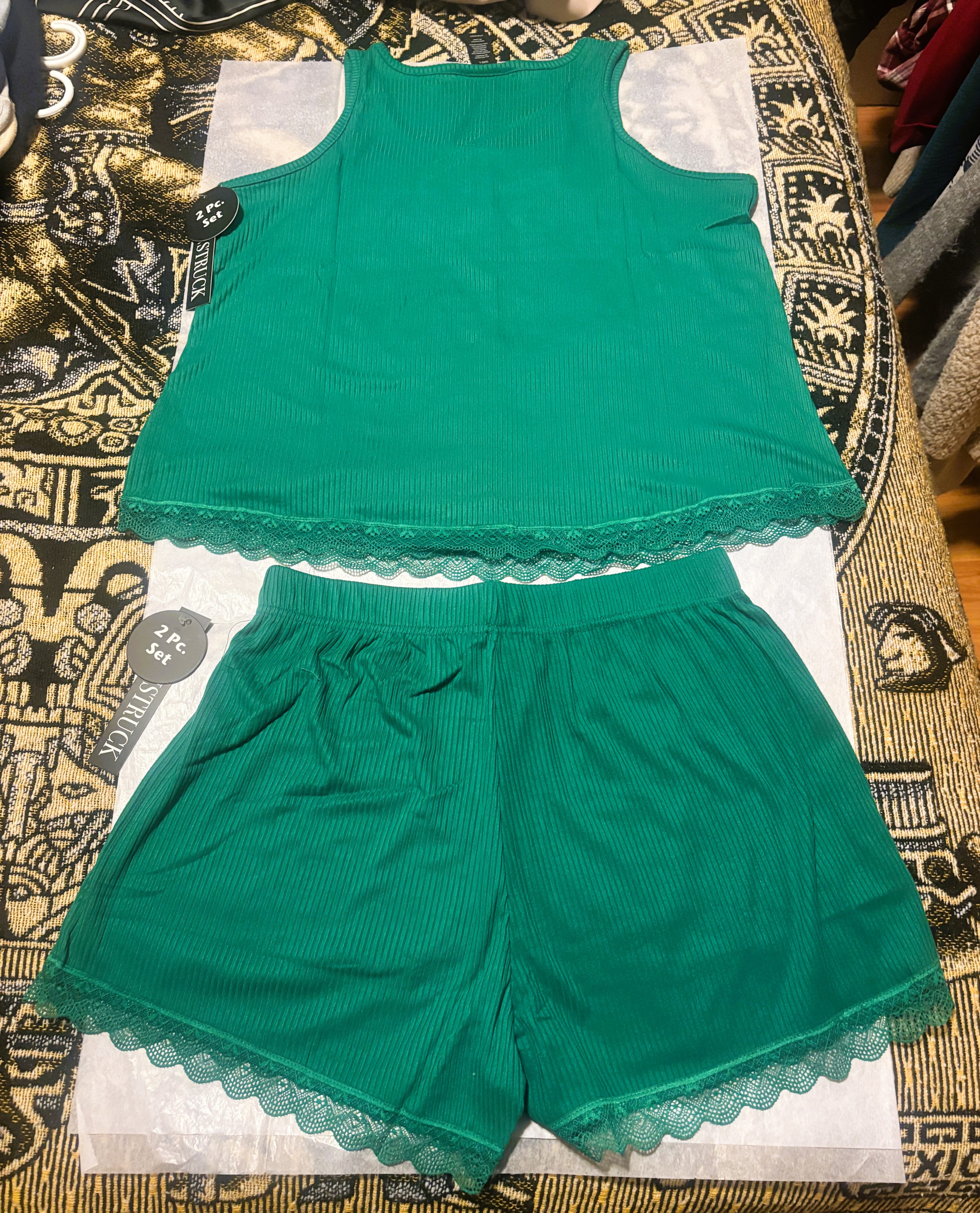 FASHIONNOVA-Dream Come True Ribbed Tank PJ Short Set - photo 3