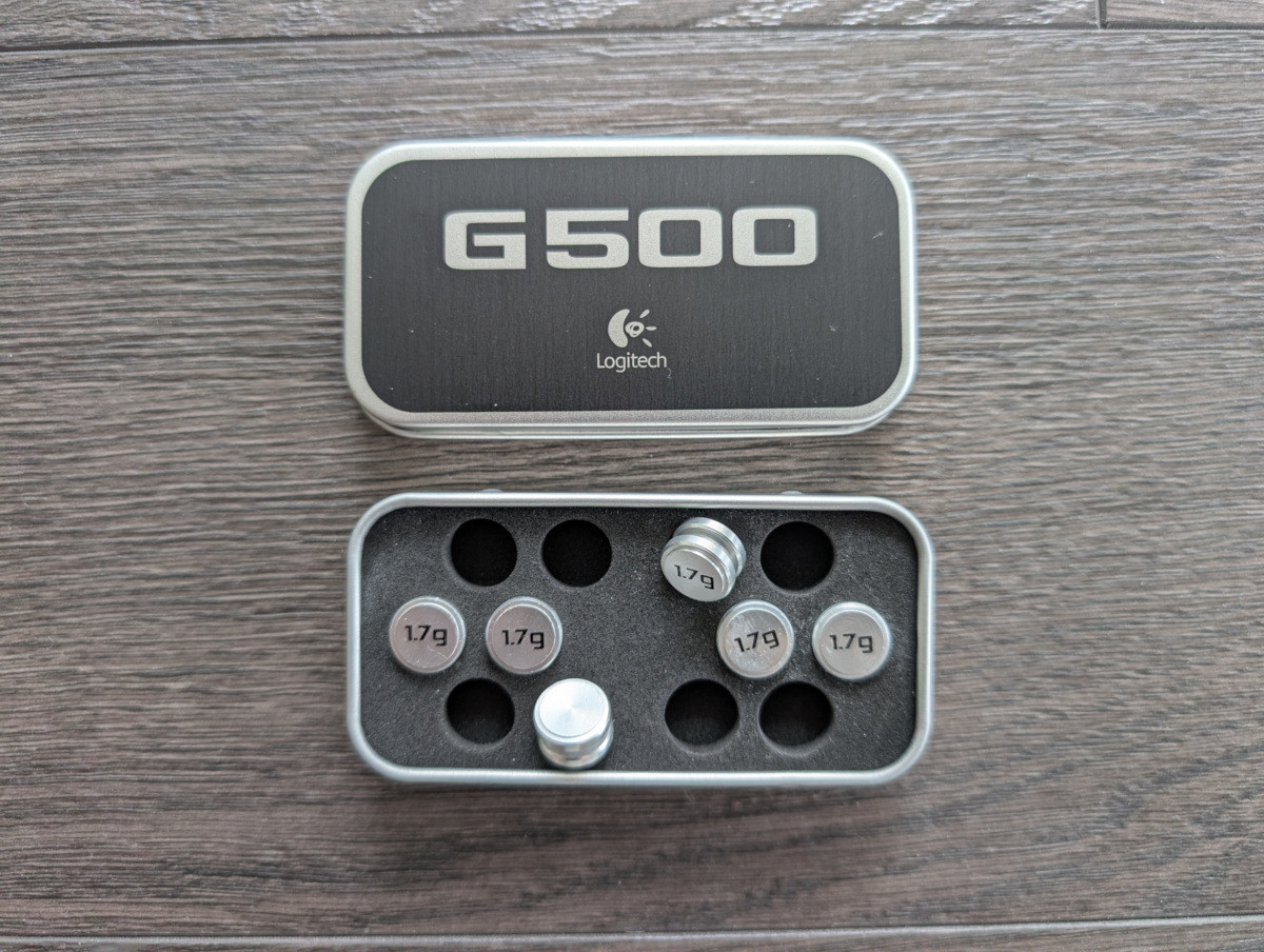 Logitech G500 mouse weights (1.7g x 6)