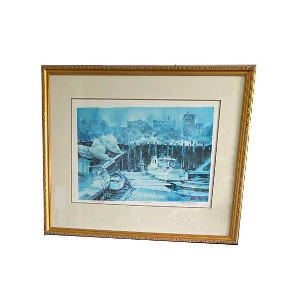 Ludlow Thorston Signed Limited-Edition Print – Harbor Master