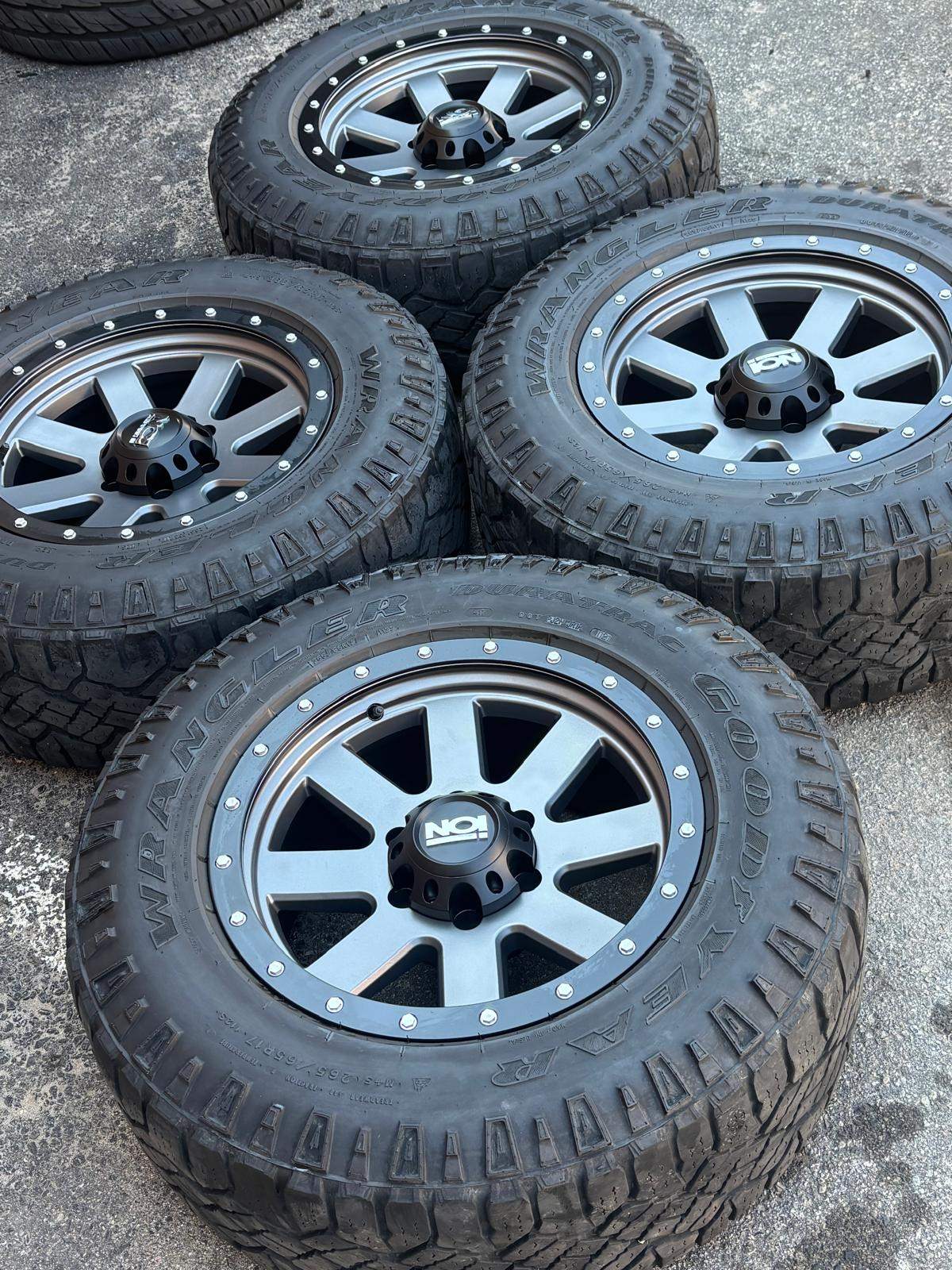 NEW 17"ION 134(6x139)+used Duratracs-4Runner/Tacoma/Tahoe/ Sier