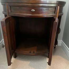 Semicircular Wood Cabinet / Console - photo 2