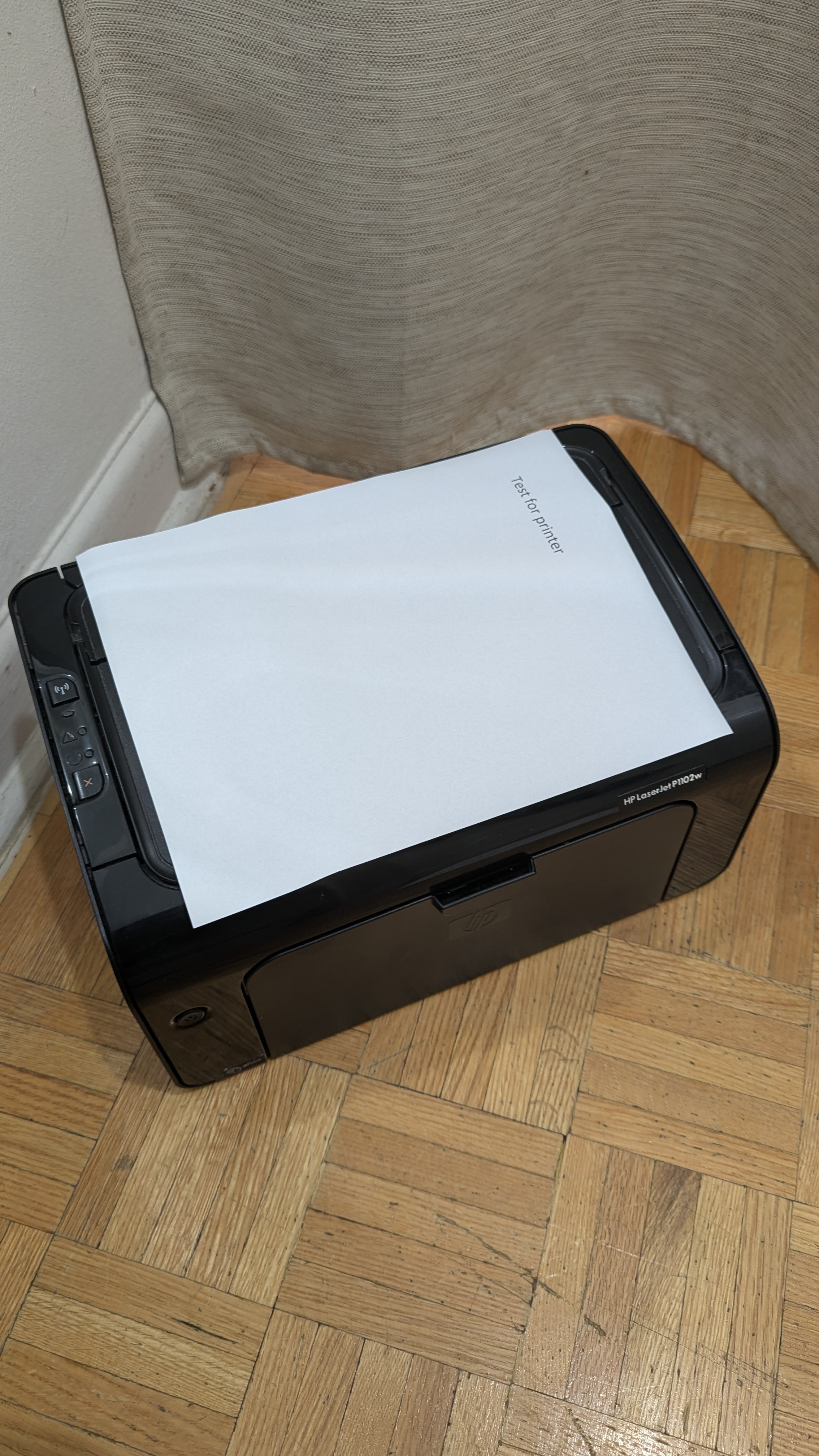 Small Portable Laser Printer HP Laser Jet P 1102w Toner life 90% - photo 2