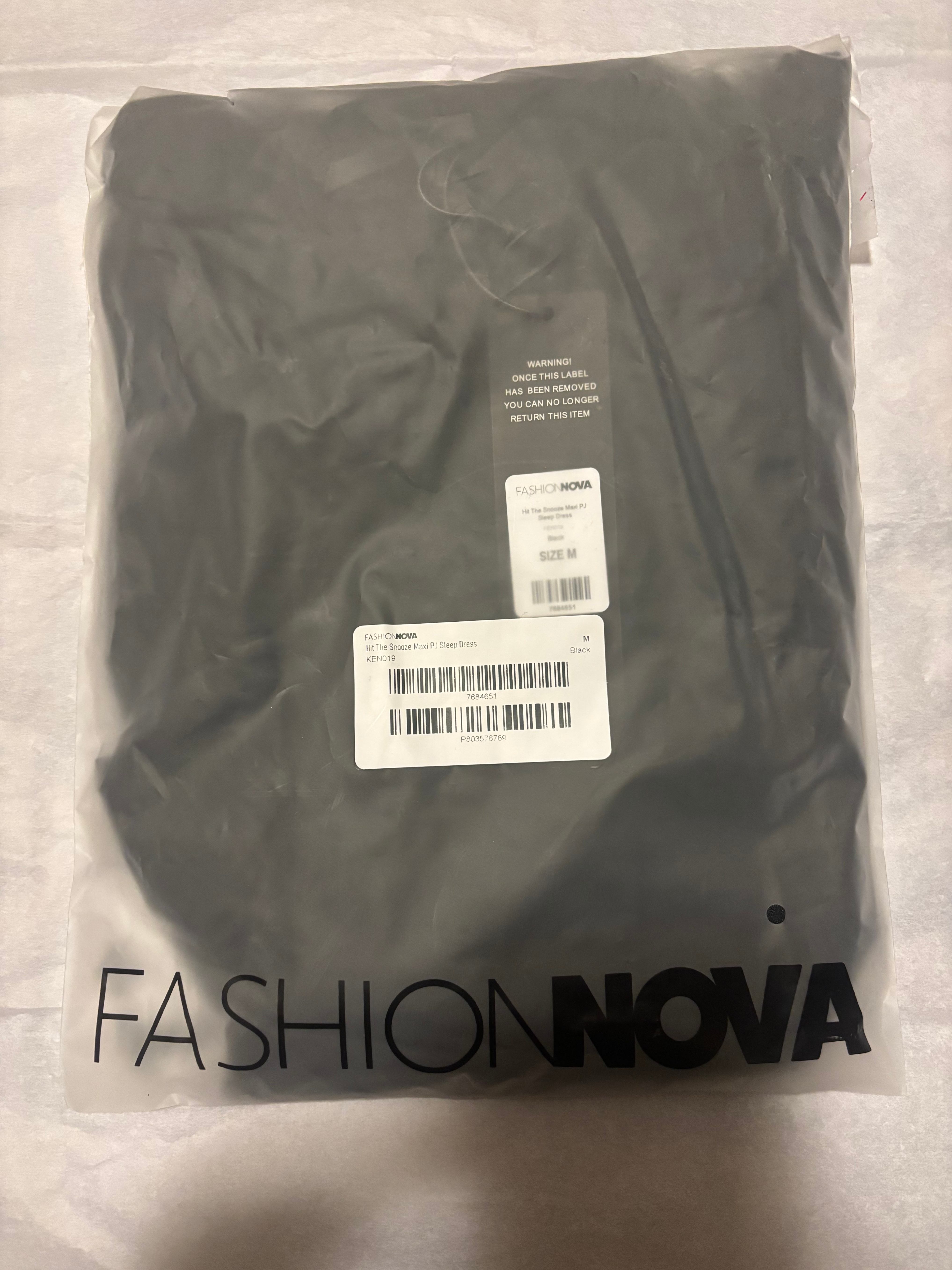 FashionNova-Hit The Snooze Maxi PJ Sleep Dress. Size: Medium - photo 4