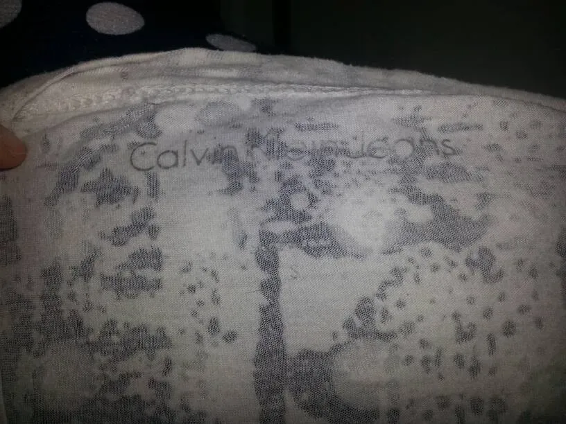 Softest Calvin Klein See-Though T- Shirt With Bling -- Size S... - photo 3
