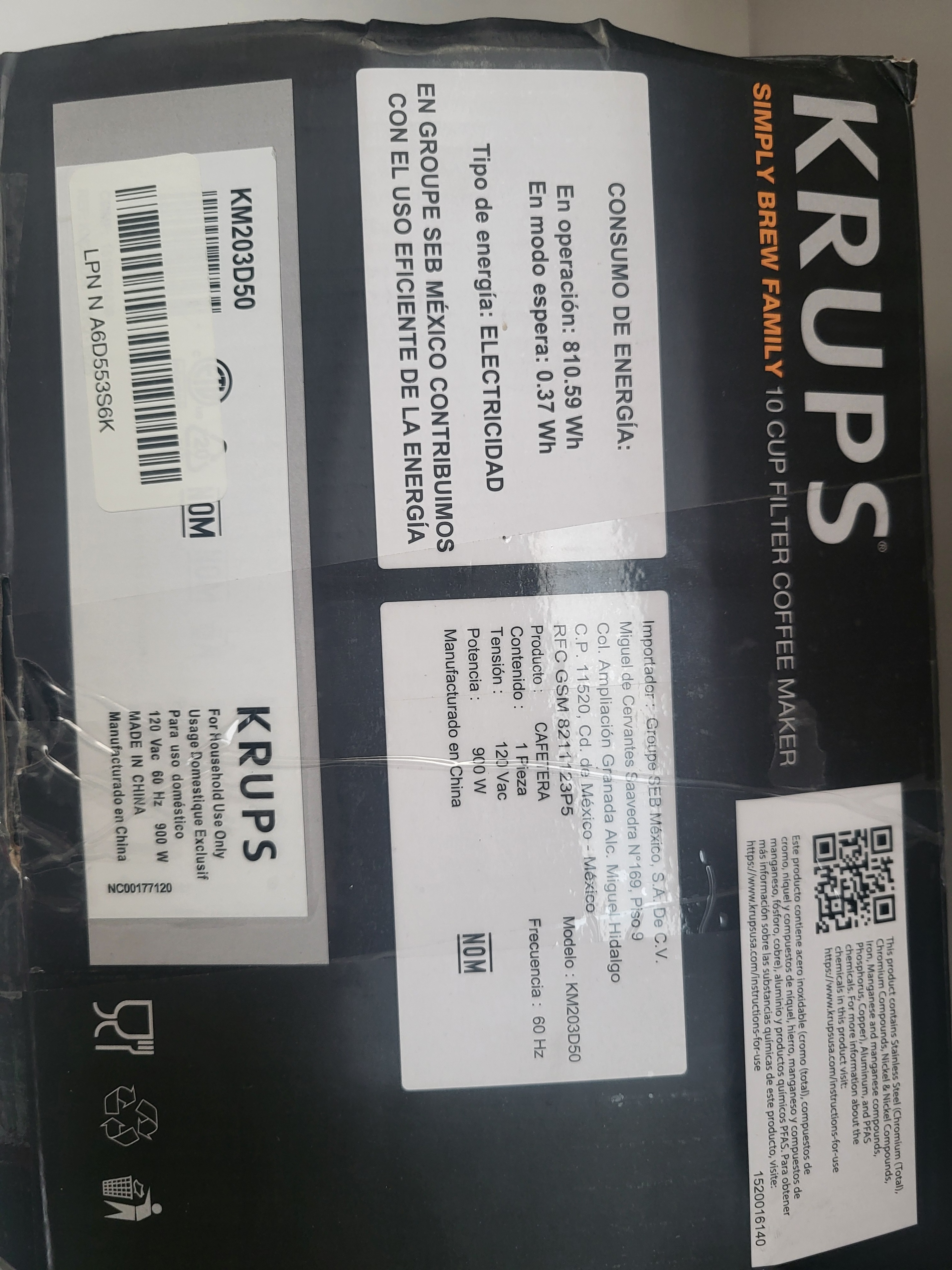 Krups Simply Brew 10-Cup Coffee Maker - Good with Box! - photo 4