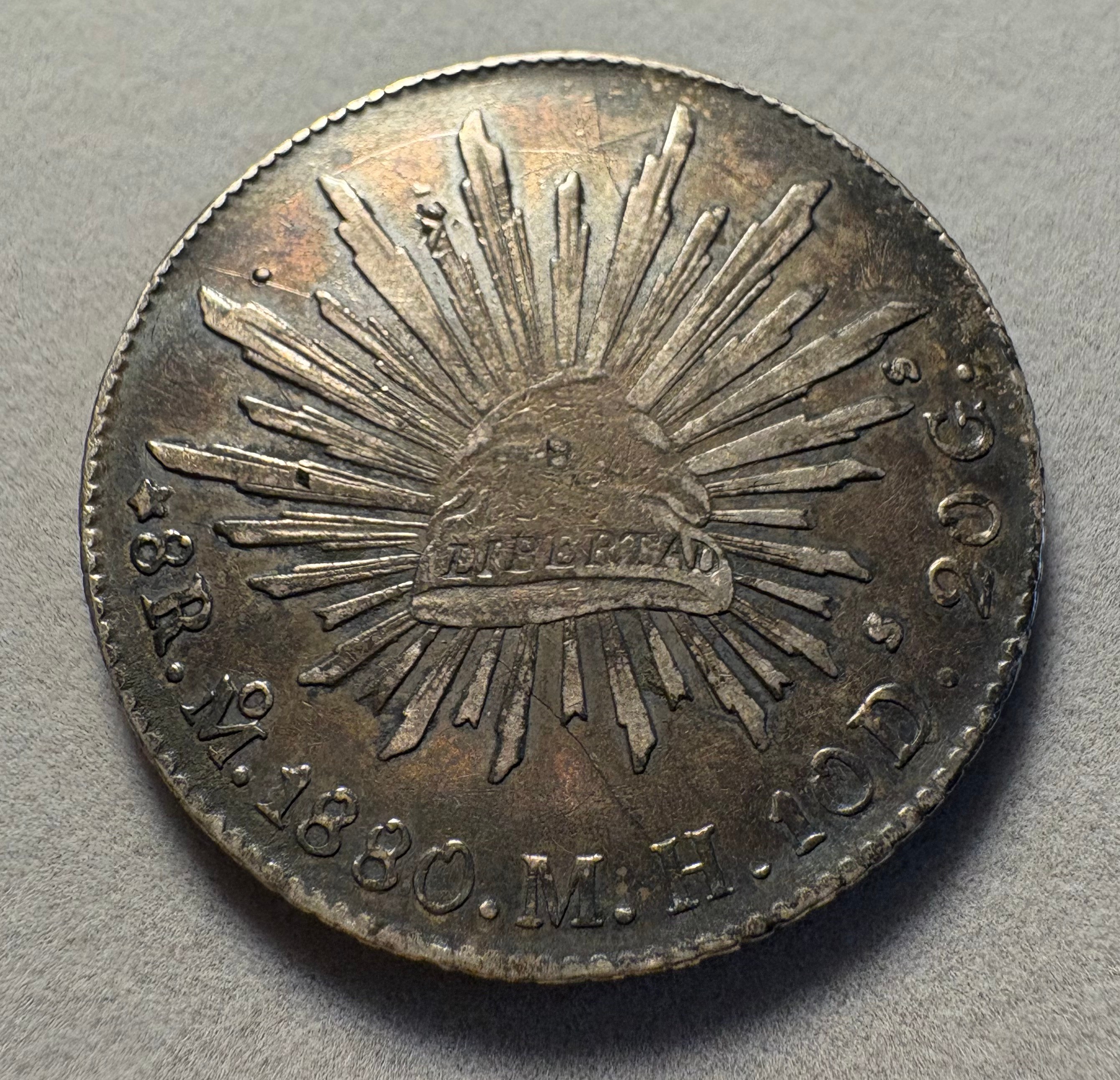 1880 Mexican Silver 8 Reales