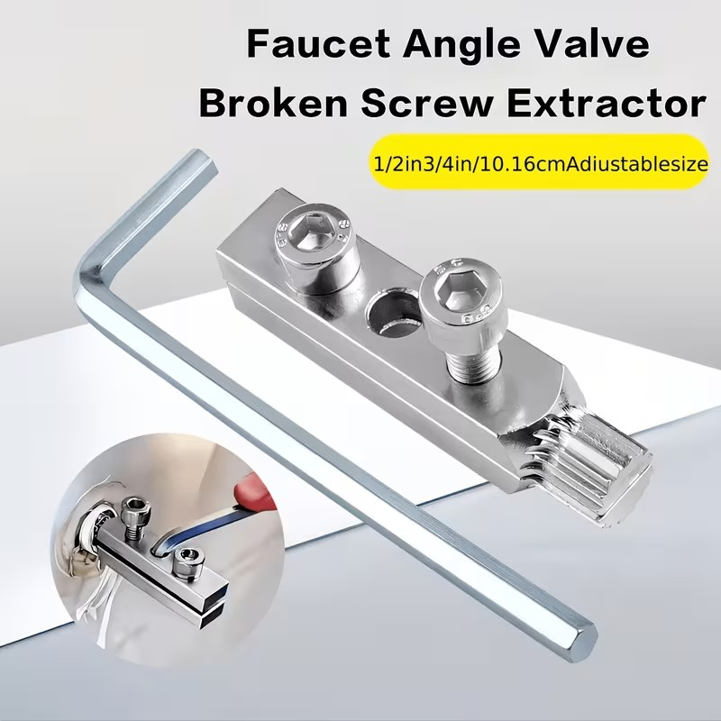 5pcs/Set Faucet Angle Valve Broken Screw Extractor - photo 5