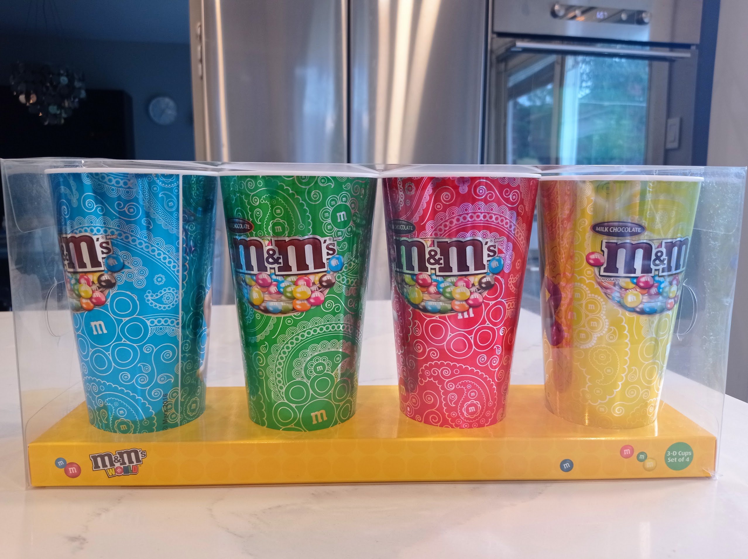 Brand New In Box: M&M’s Set of 4 Collectible 3D Cups / Tumblers - photo 3