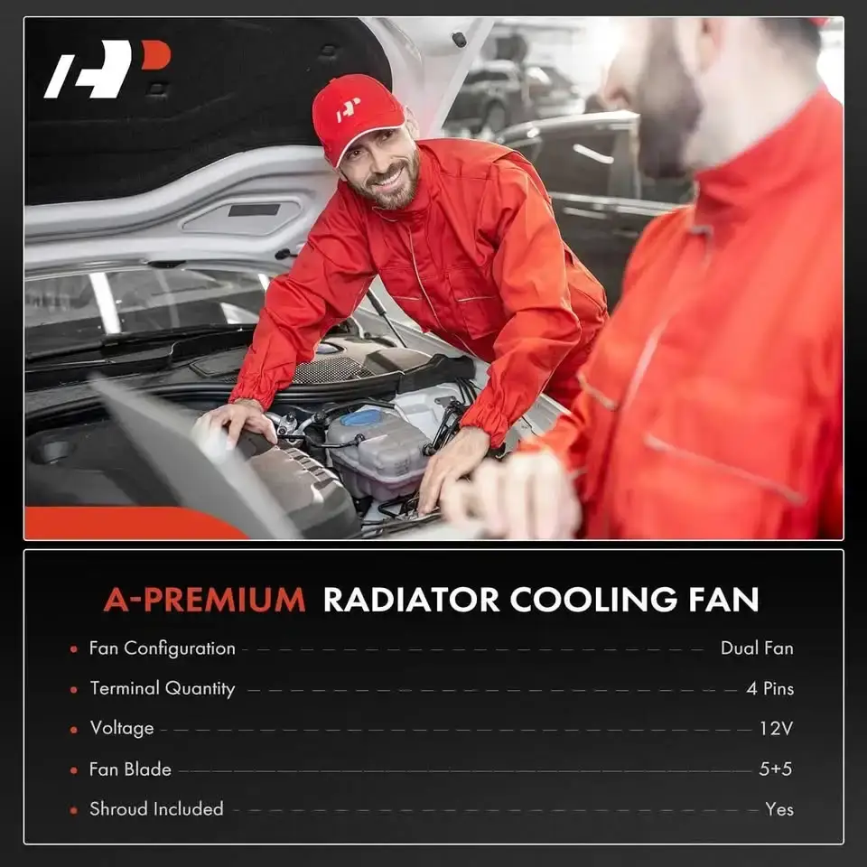 A-Premium Engine Radiator Cooling Fan Assembly - photo 5
