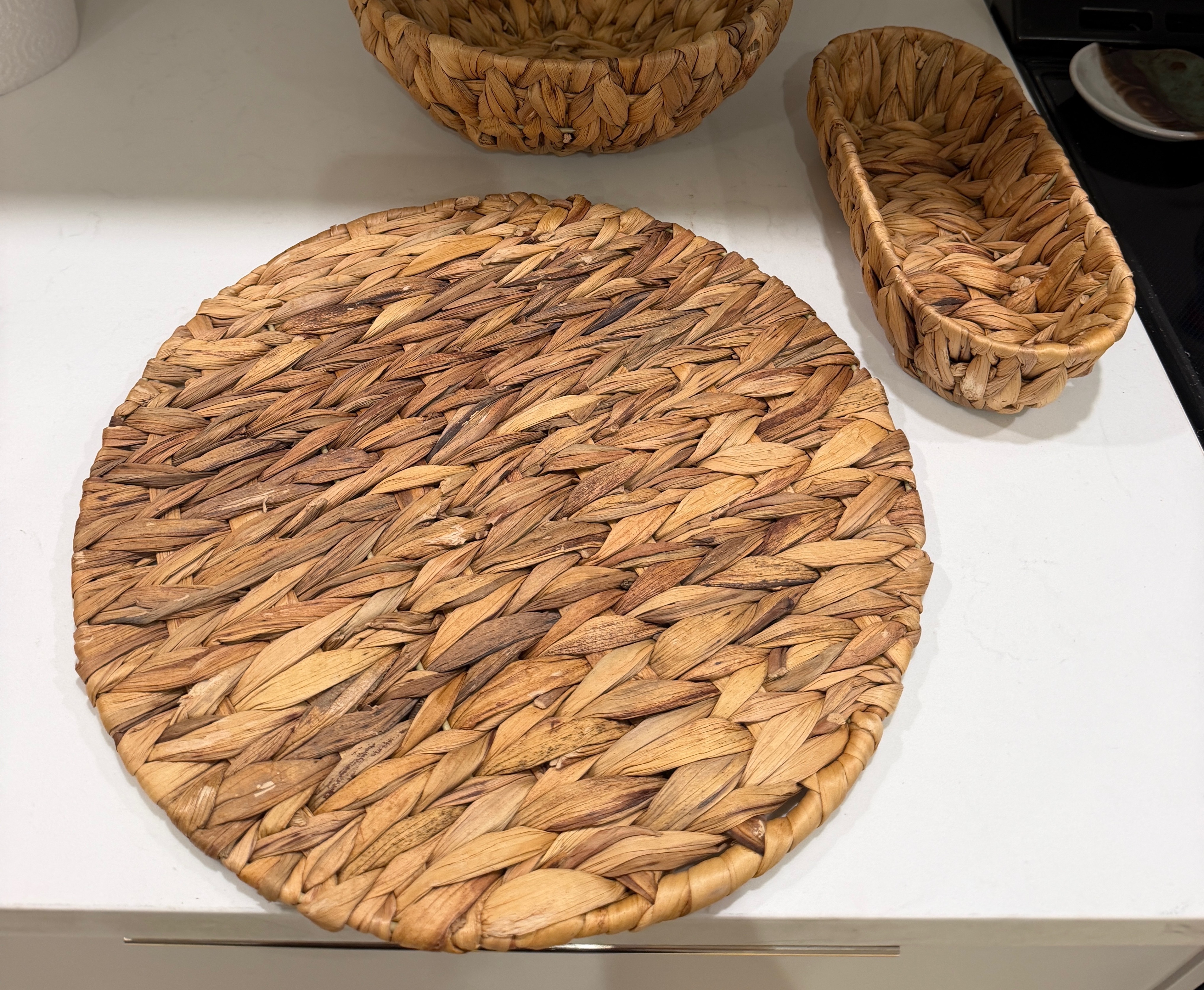 Set of Woven Basket & Placemat