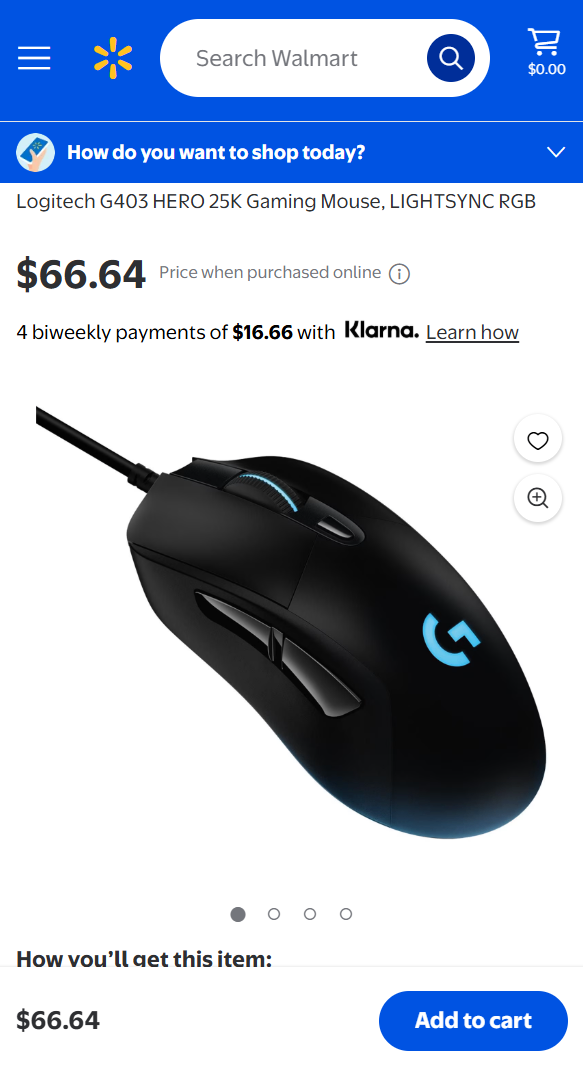 Logitech G403 HERO Gaming Mouse - photo 3