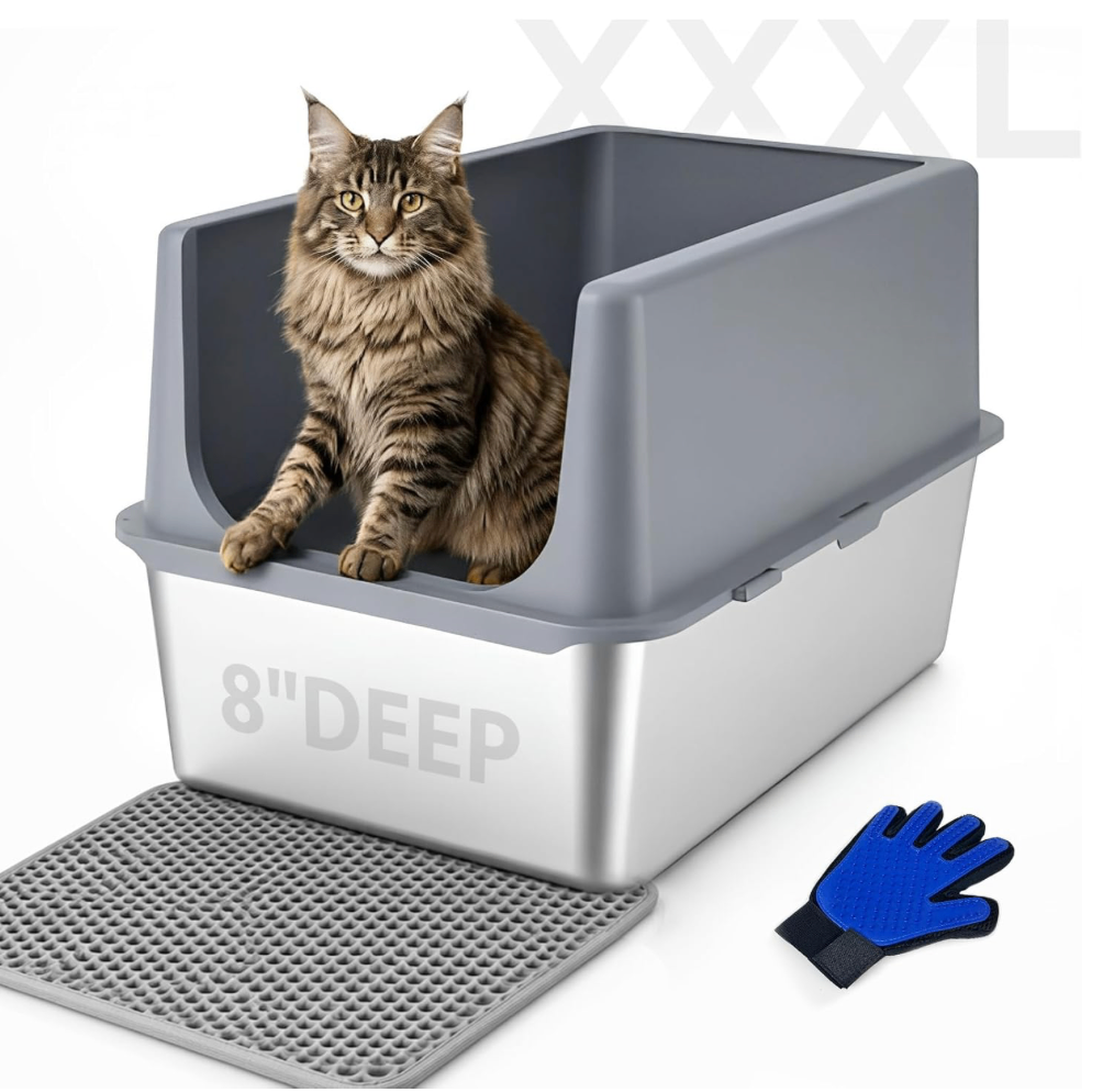 New XXXL Stainless Steel Cat Litter Box - photo 5