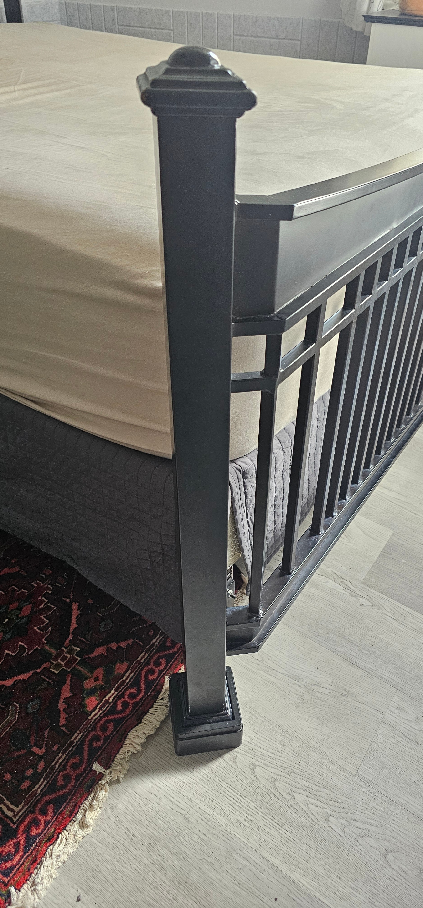 Beautiful Queen Wrought-Iron Bed Frame + Box Spring - photo 4