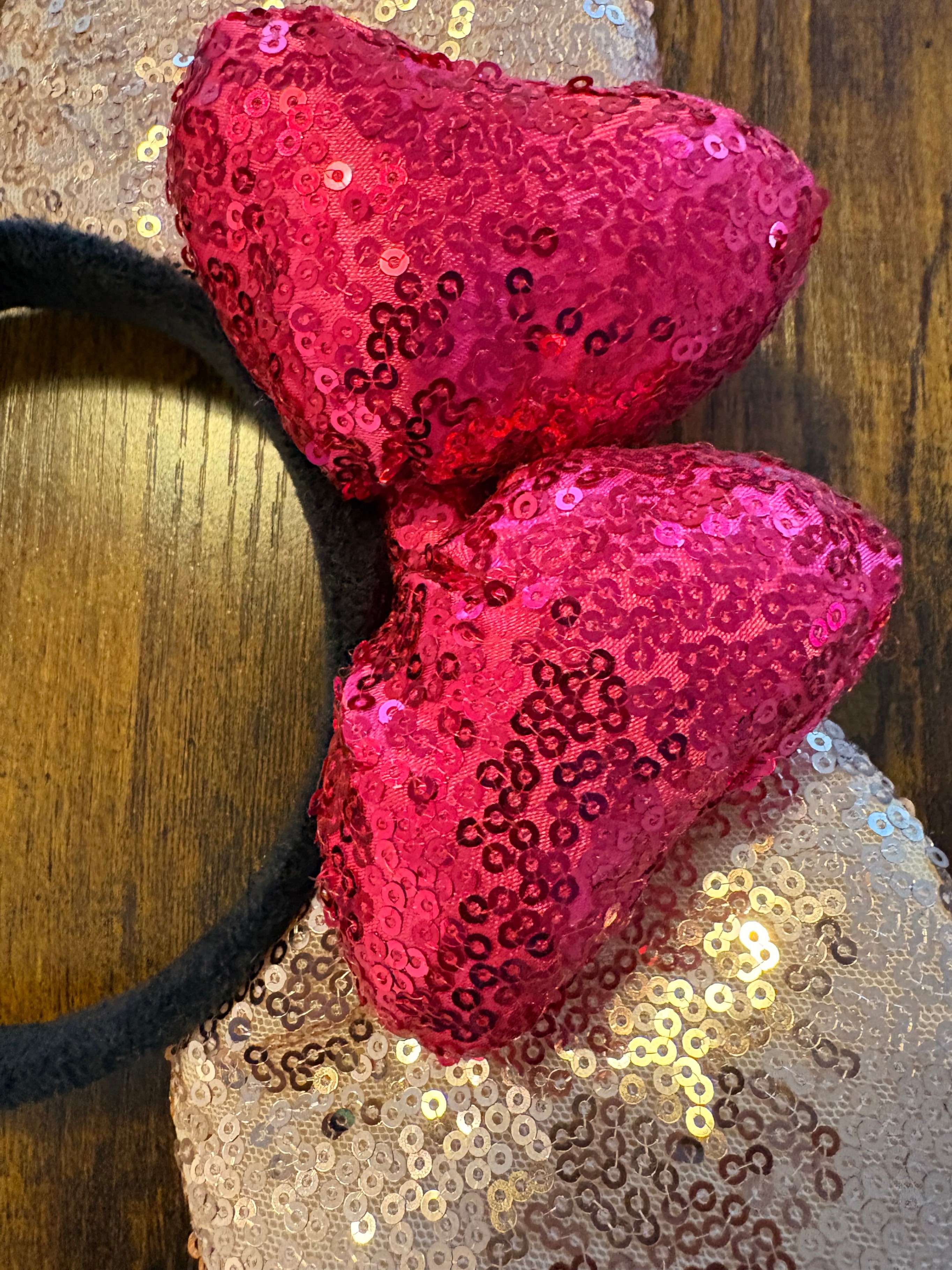 Pink Sequin Mouse Ears Headband – Halloween - photo 5
