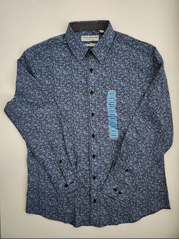Shirt Nick Graham Long Sleeve Large Size Brand New - photo 4
