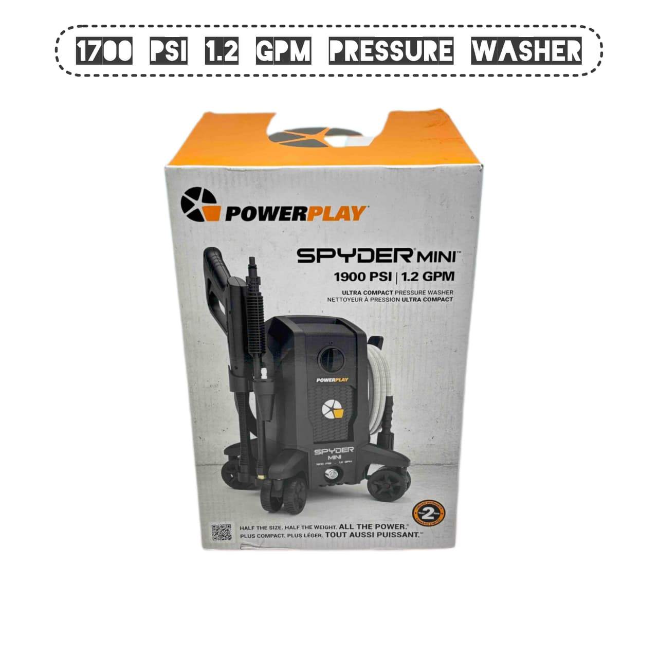 1700 PSI 1.2 GPM Electric Pressure Washer