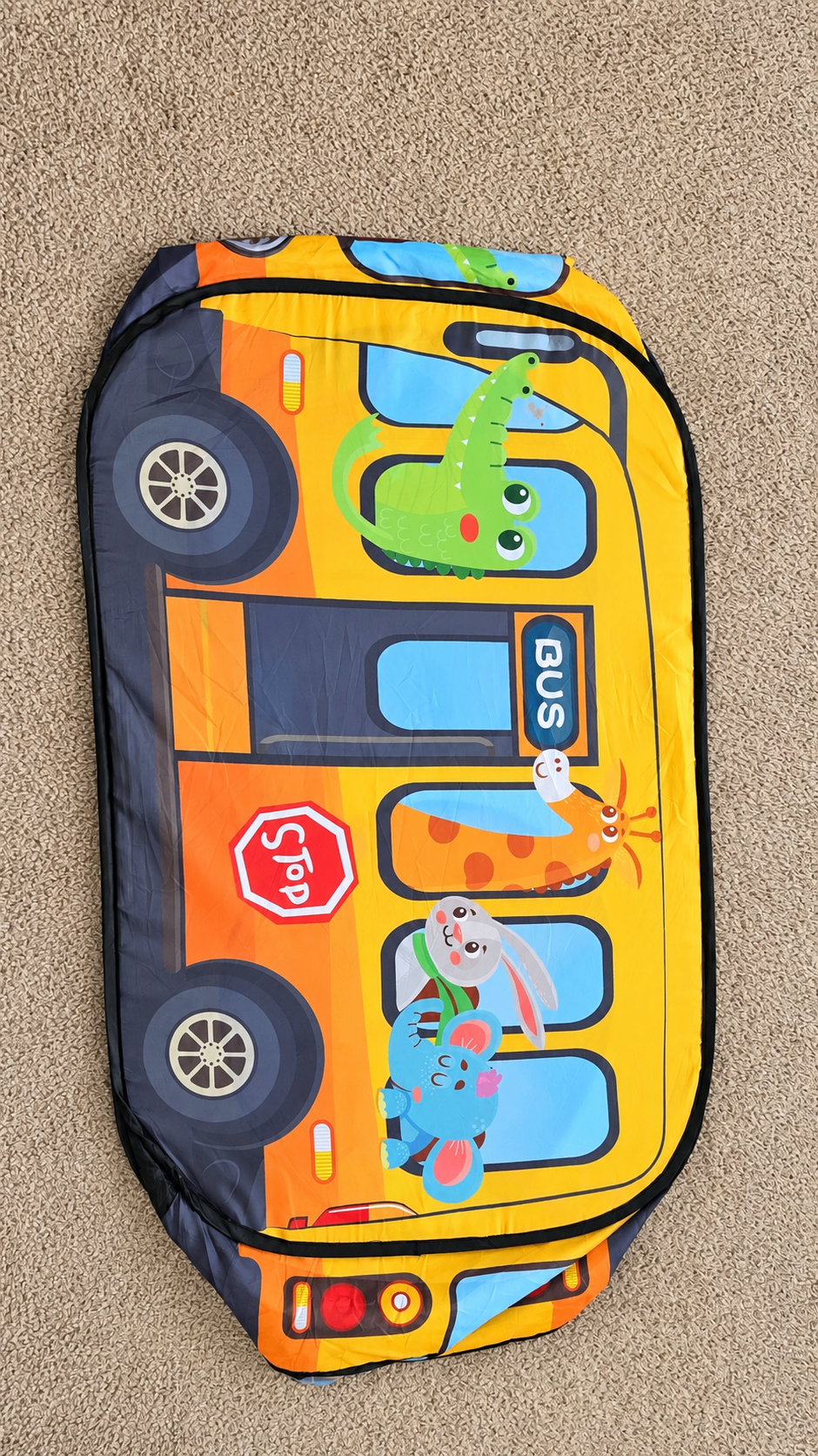 Kids Pop-Up Yellow School Bus Play Tent - photo 4