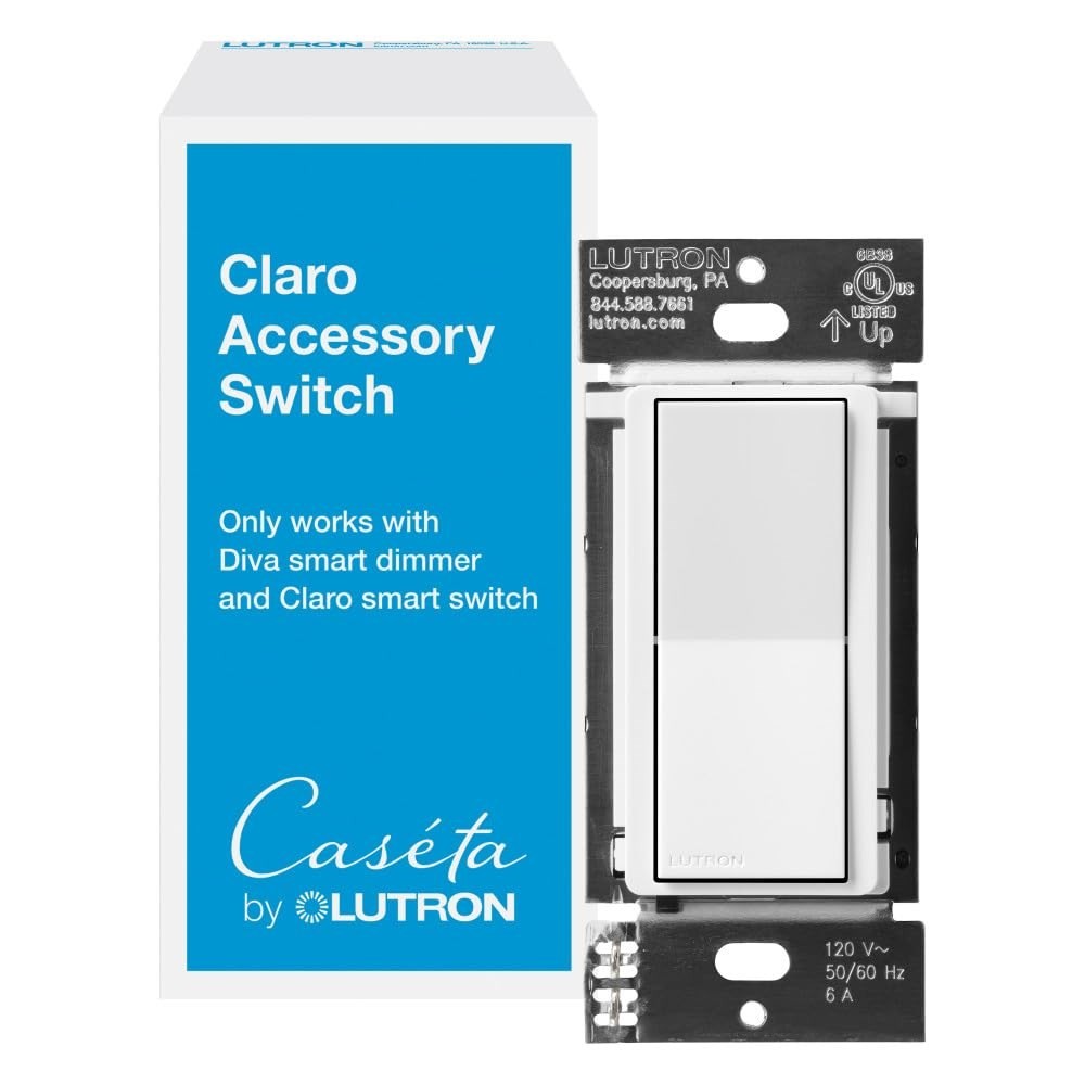 Lutron Caseta Claro Smart Accessory Switch – 3-Way