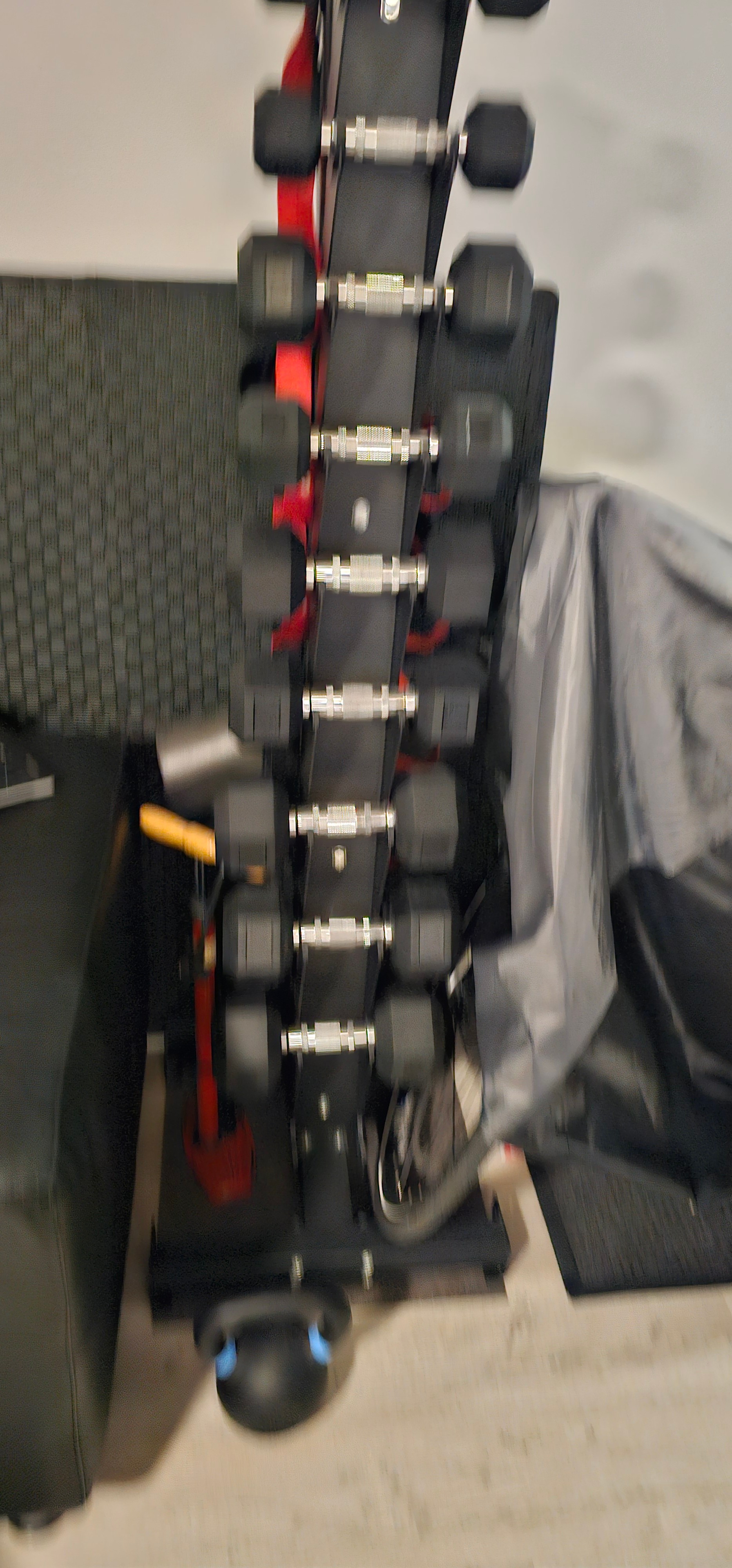 5-25lb Rubber Dumbbell Set +  Dumbbell Rack + Mat + Kettlebell - photo 3