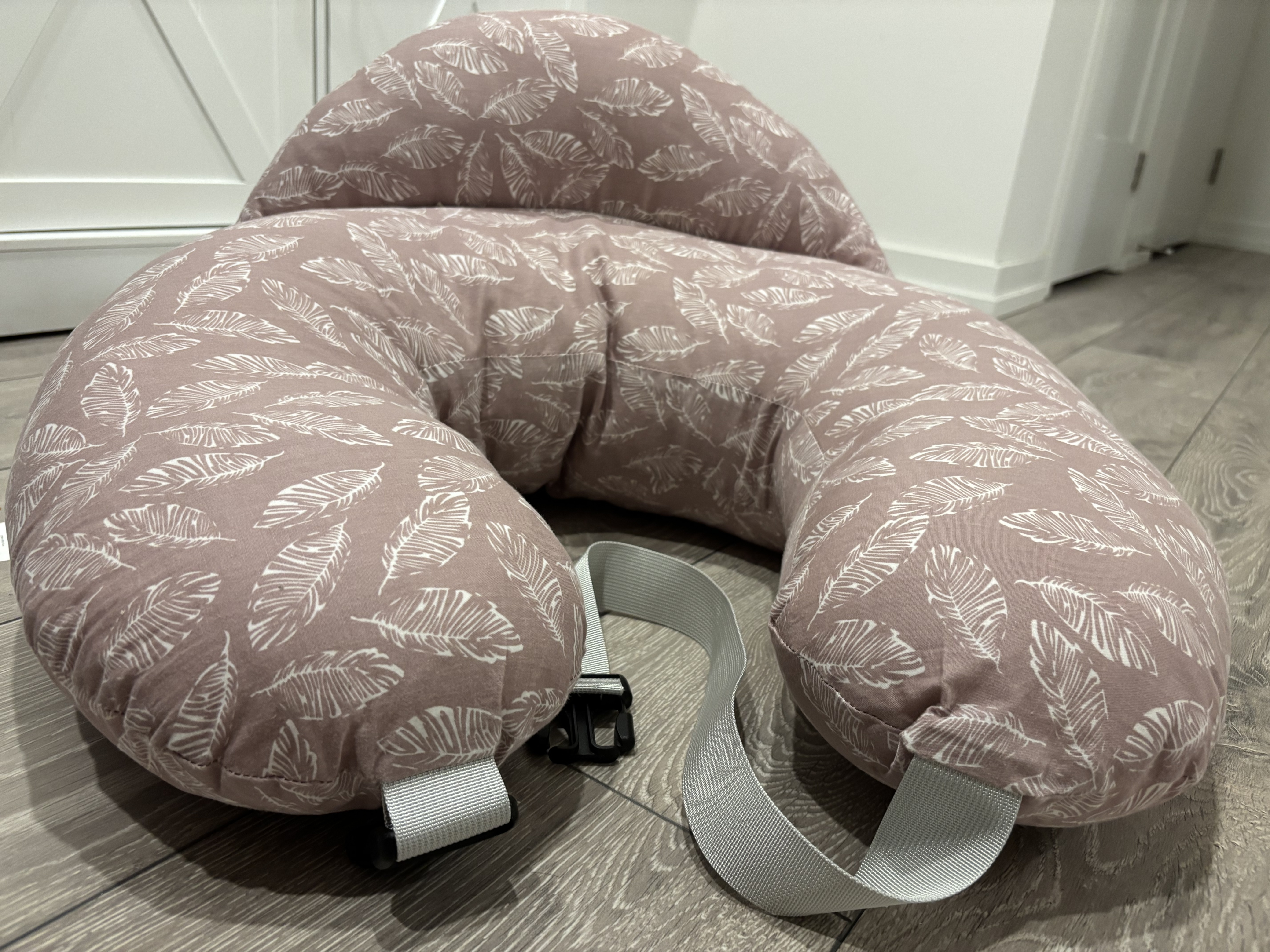 Nursing Pillow with Adjustable Waist Strap & Safety Guard - photo 4