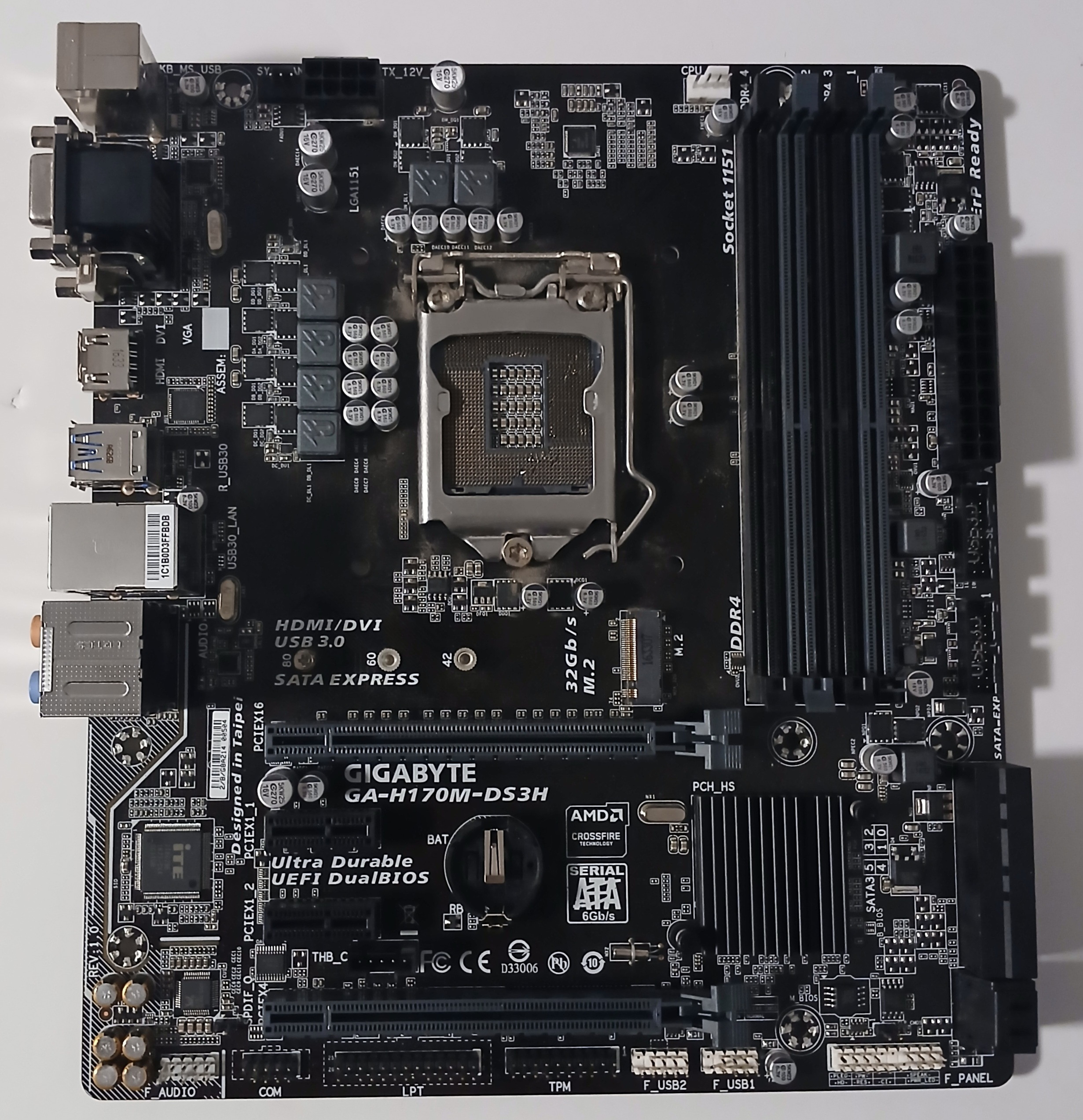 GIGABYTE GA-H170M-DS3H LGA 1151 Motherboard