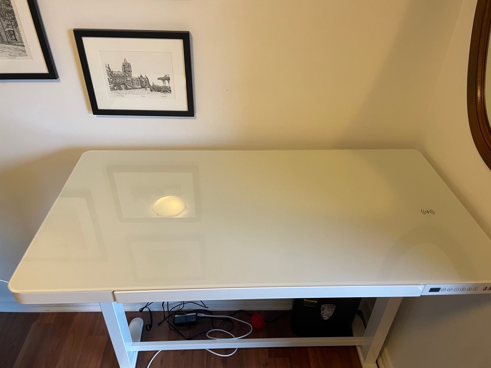 Smart Desk electric standing desk, glass top - photo 2