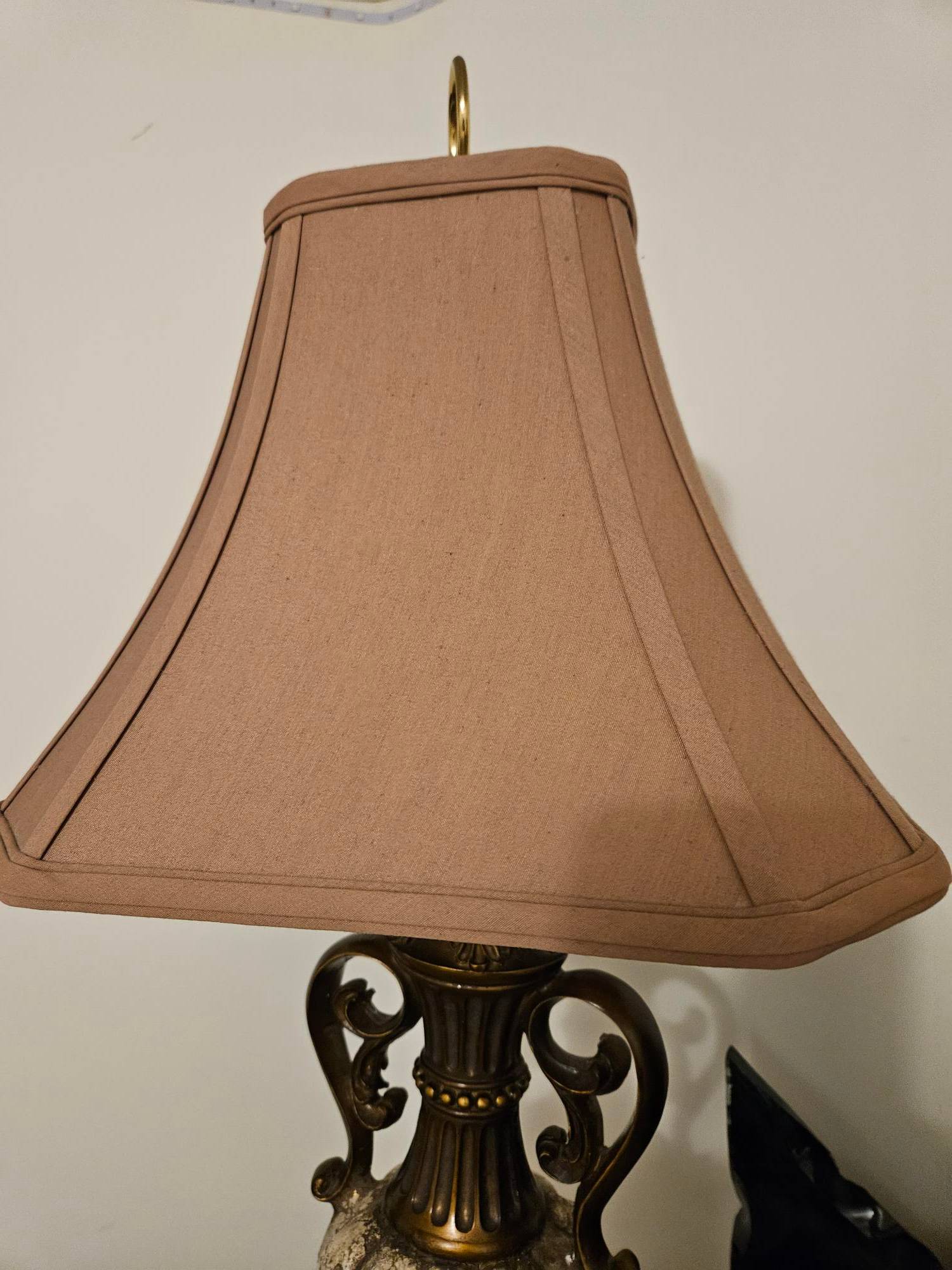 Decorative Table Lamp with Fabric Shade - photo 2