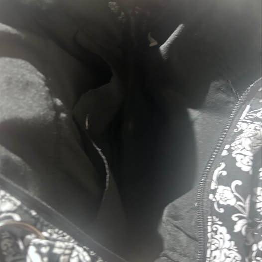Waverly Inspirations black and white floral handbag - photo 2