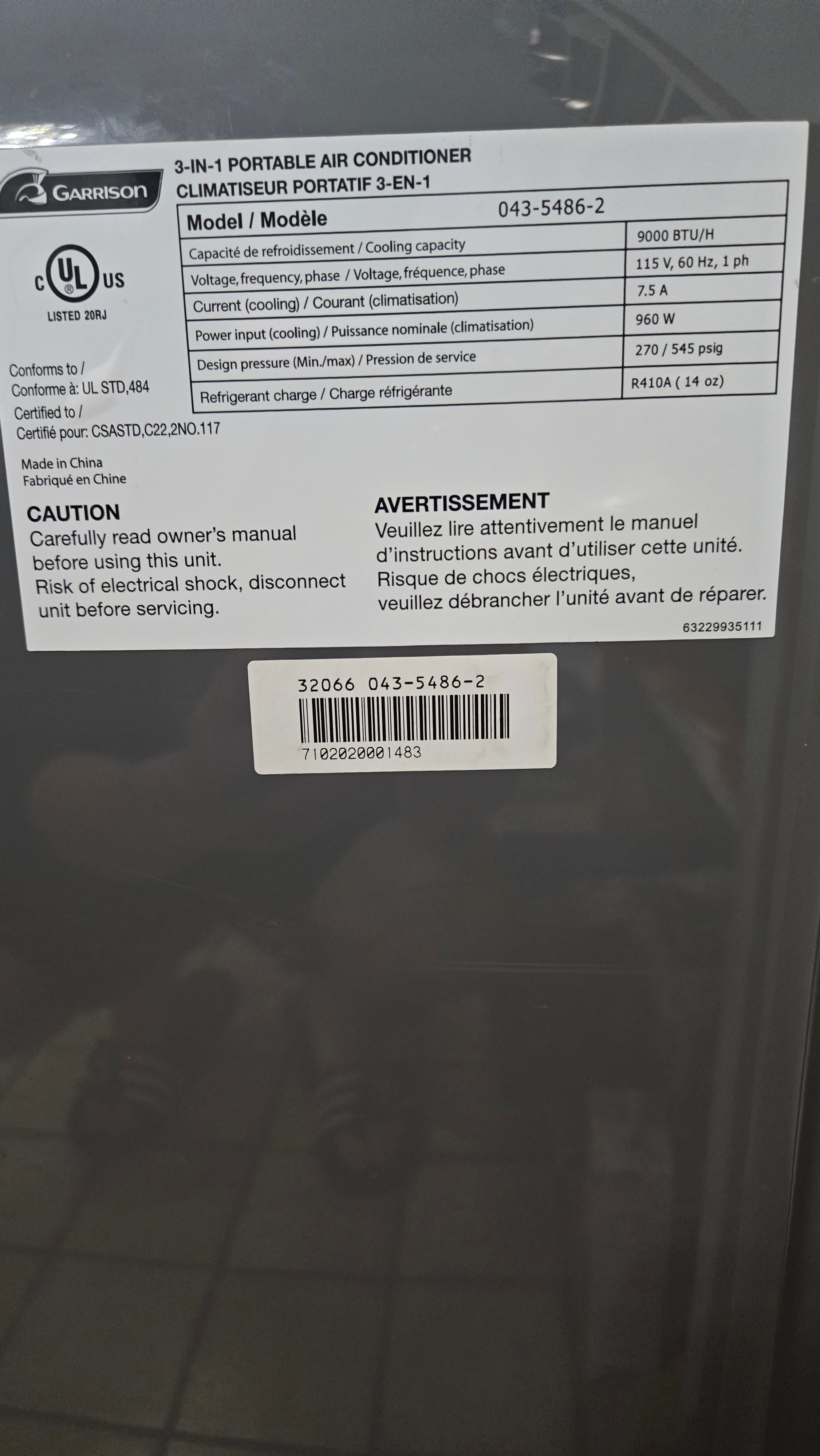 Garrison 3-in-1 Portable Air Conditioner - photo 3
