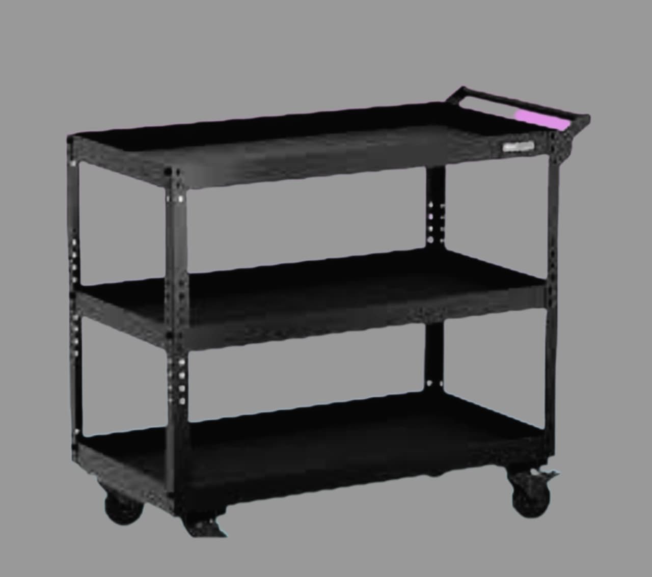 3-Tier Rolling Steel Service Cart (30x16)